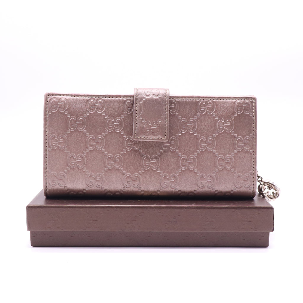 GG Signature Leather Continental Wallet W21463