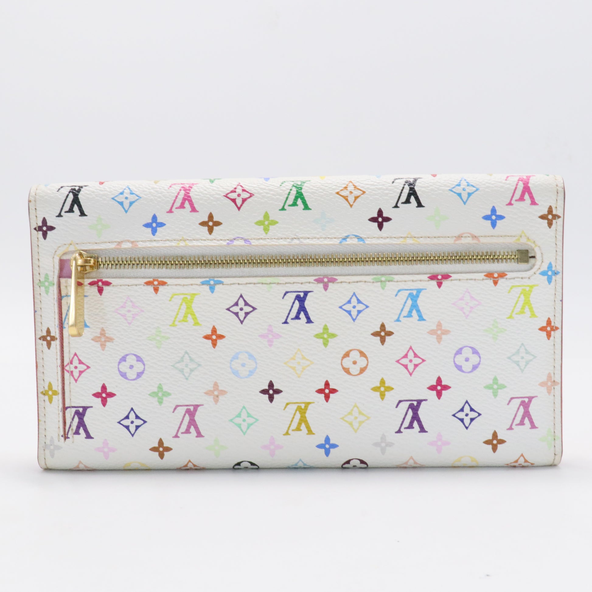Monogram Multicolor Eugenie Wallet White Litchi