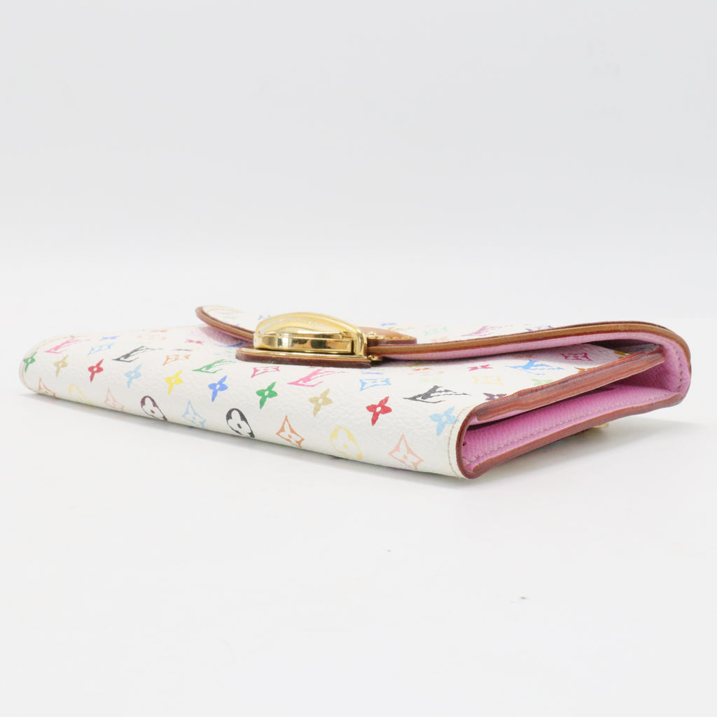 Monogram Multicolor Eugenie Wallet White Litchi