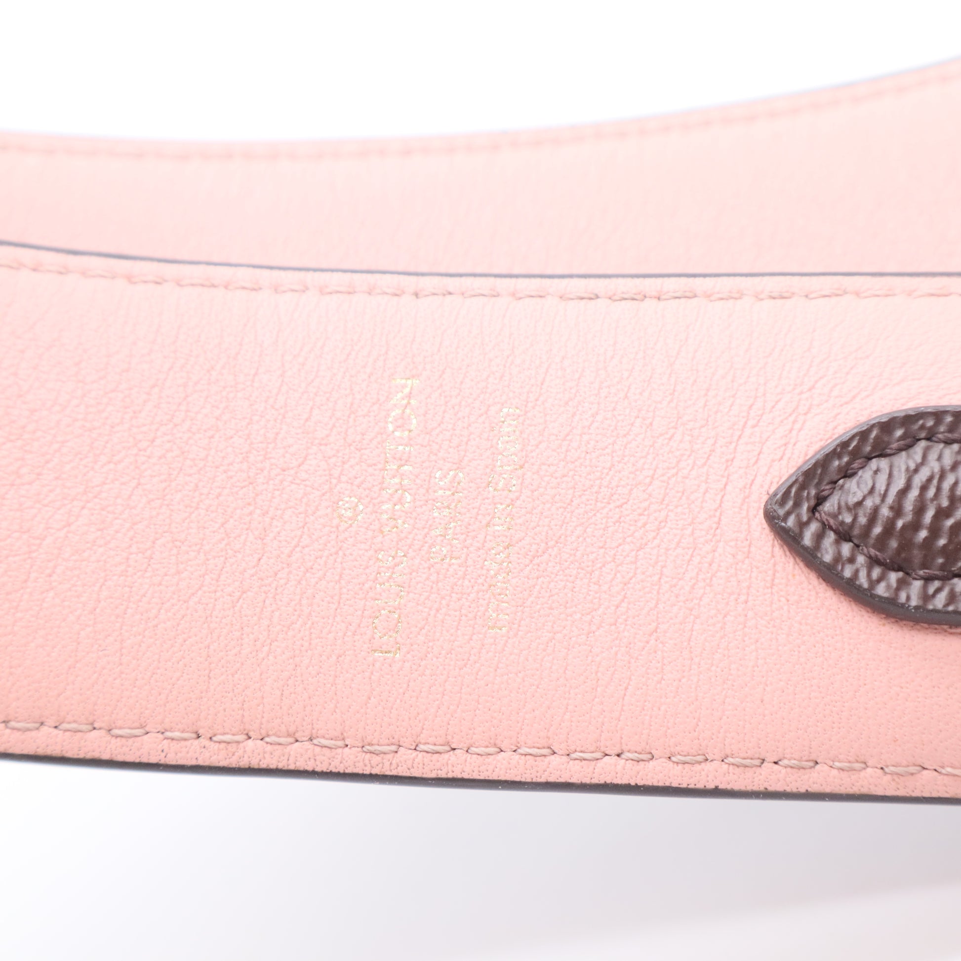 Monogram Bandouliere Shoulder Strap Pink