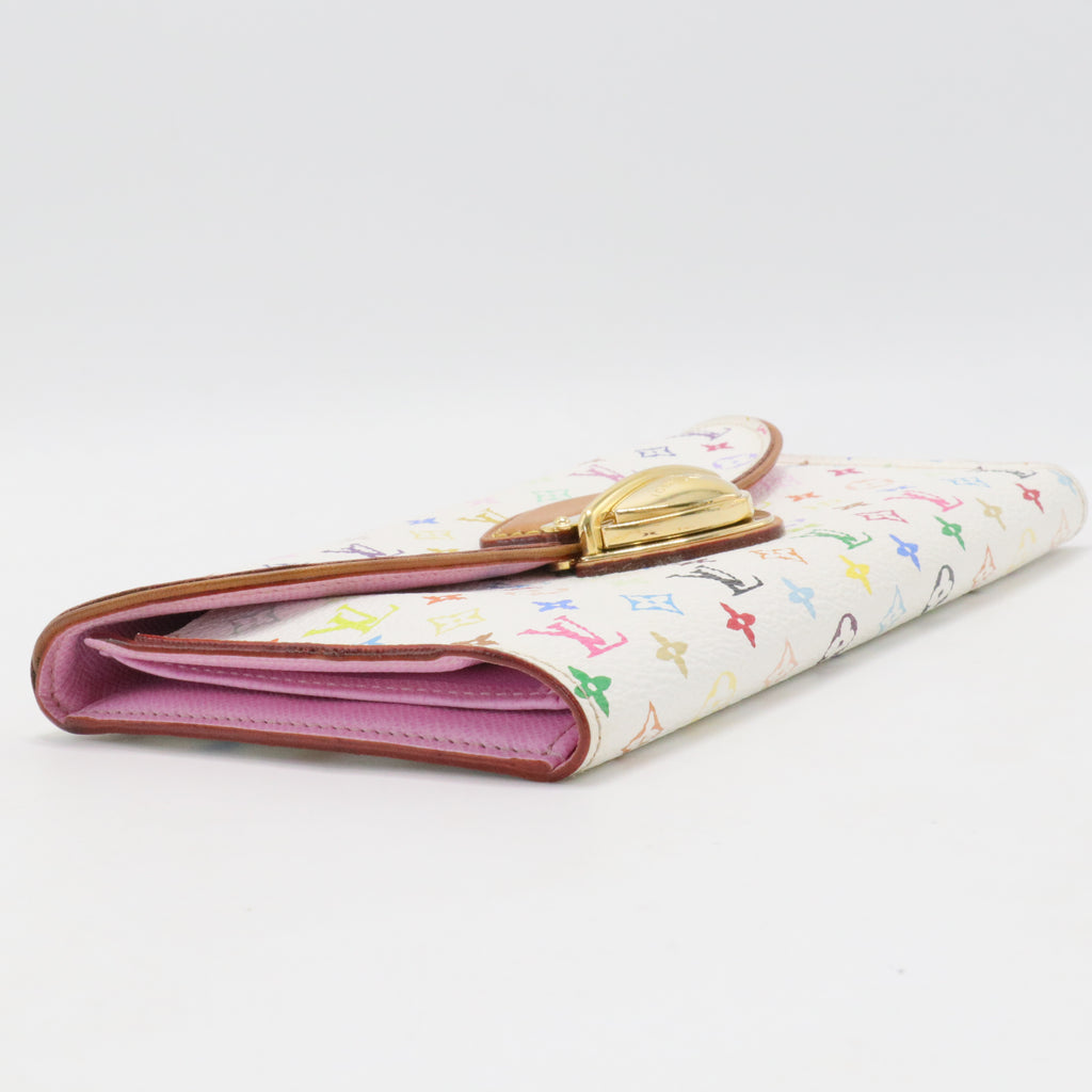 Monogram Multicolor Eugenie Wallet White Litchi