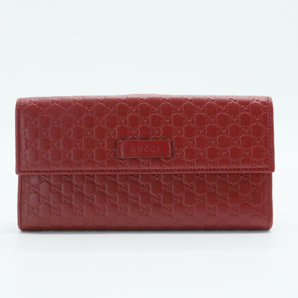 Continental Flap Wallet Microguccissima Leather Long