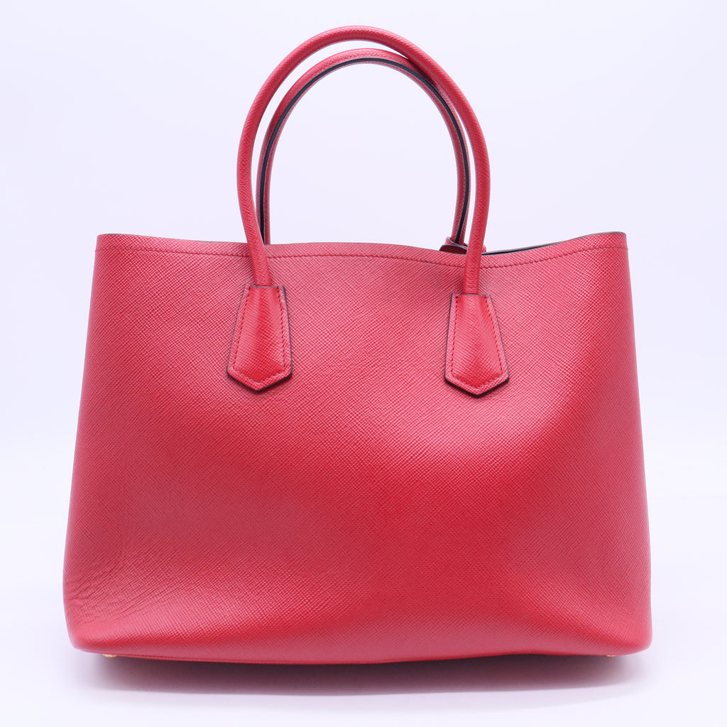 Double leather handbag B12264