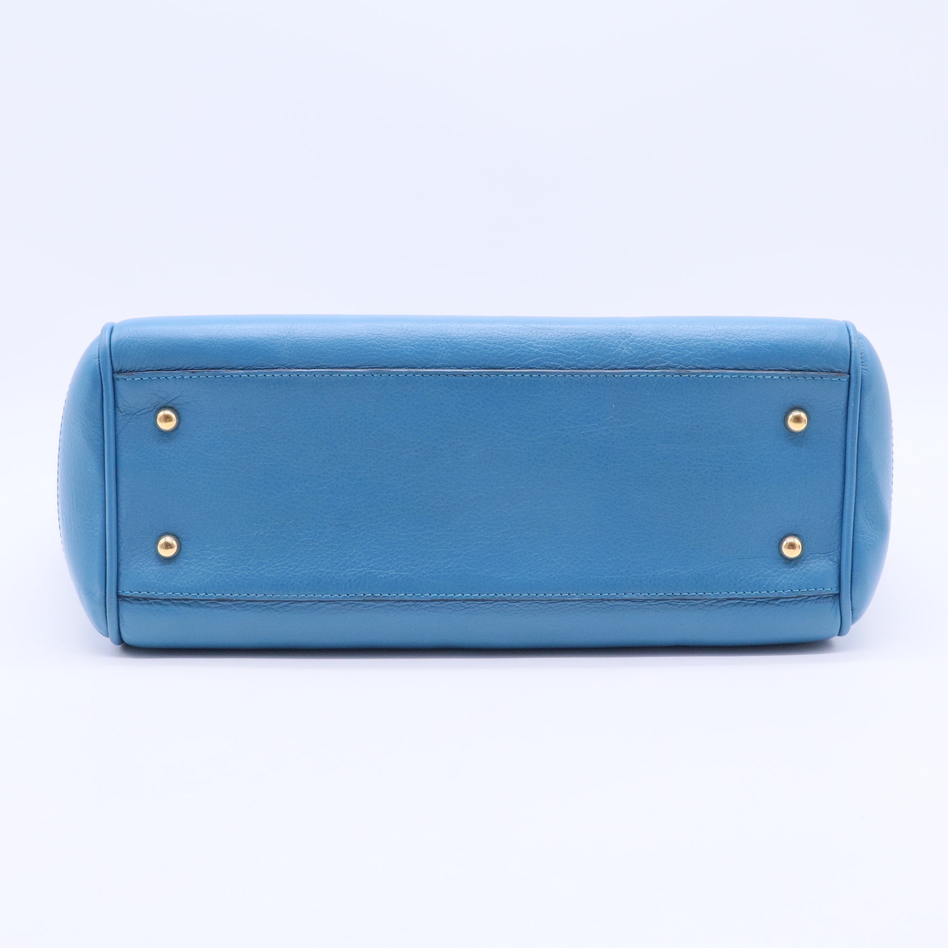 Blue Leather Heritage Tote B20116