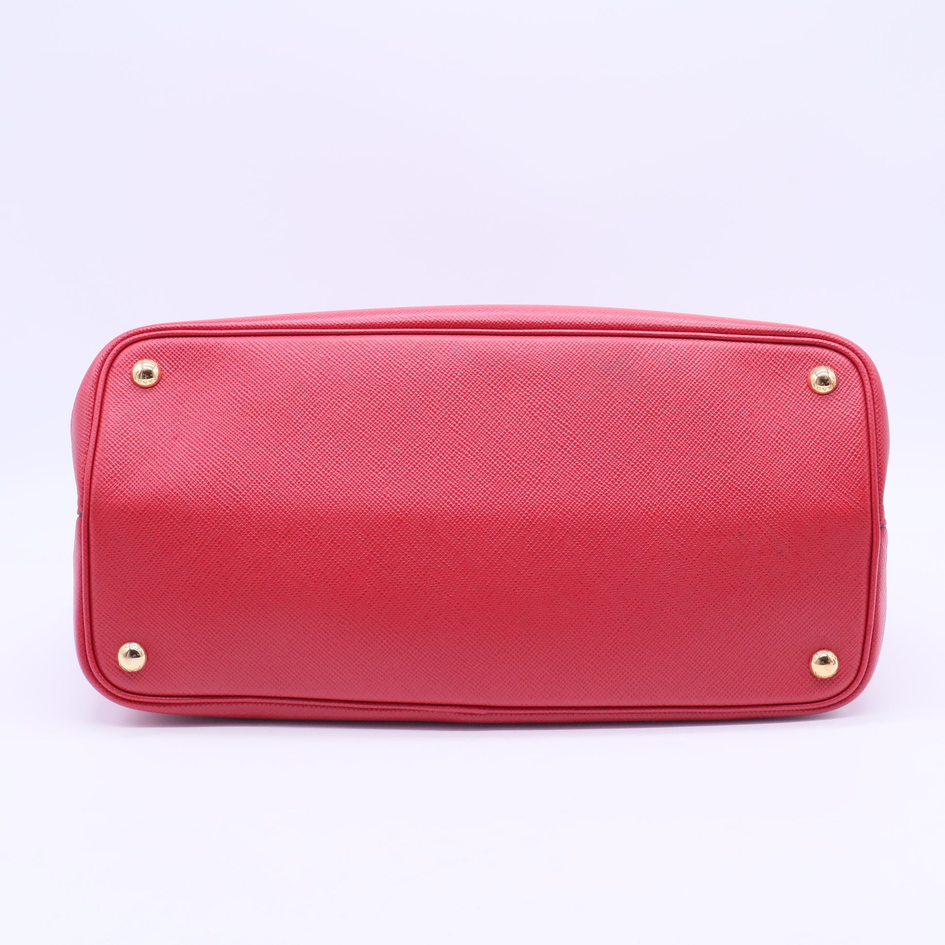 Double leather handbag B12264