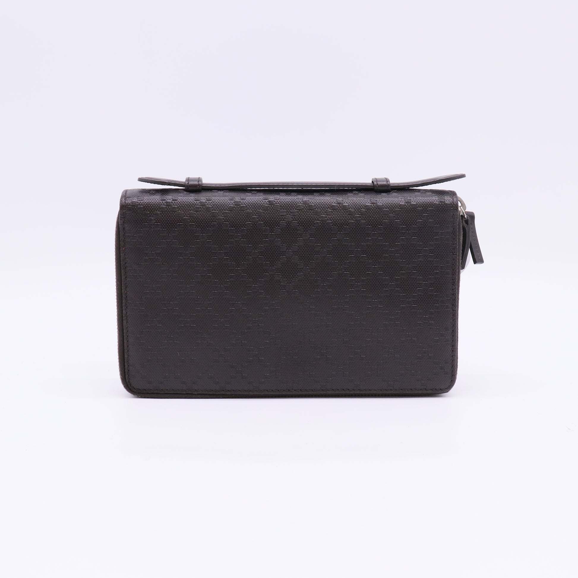 Gucci Diamante Travel Organizer Double Zip Around Wallet twins W23043