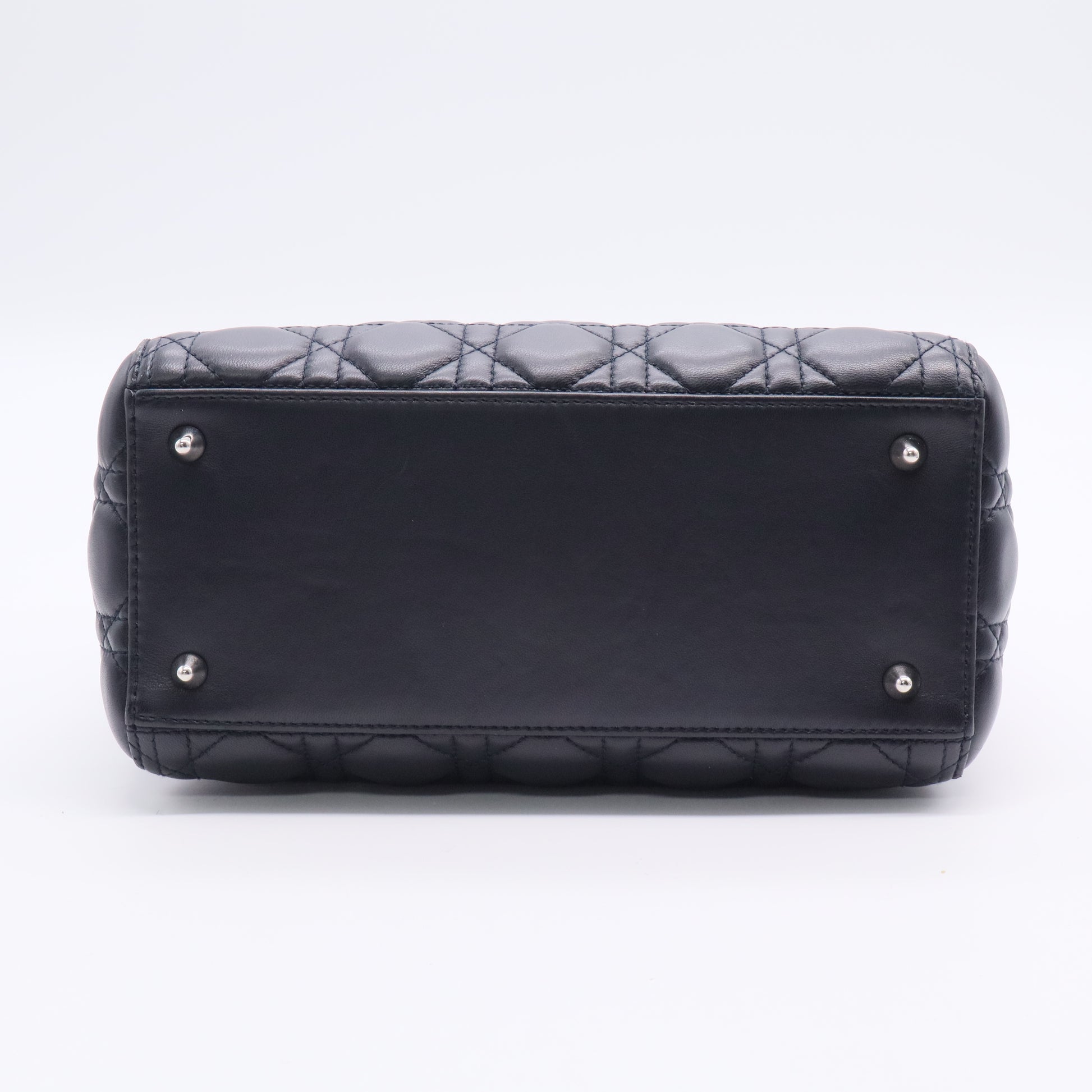 Lambskin Cannage Medium Lady Dior Black Twins LDJ3037