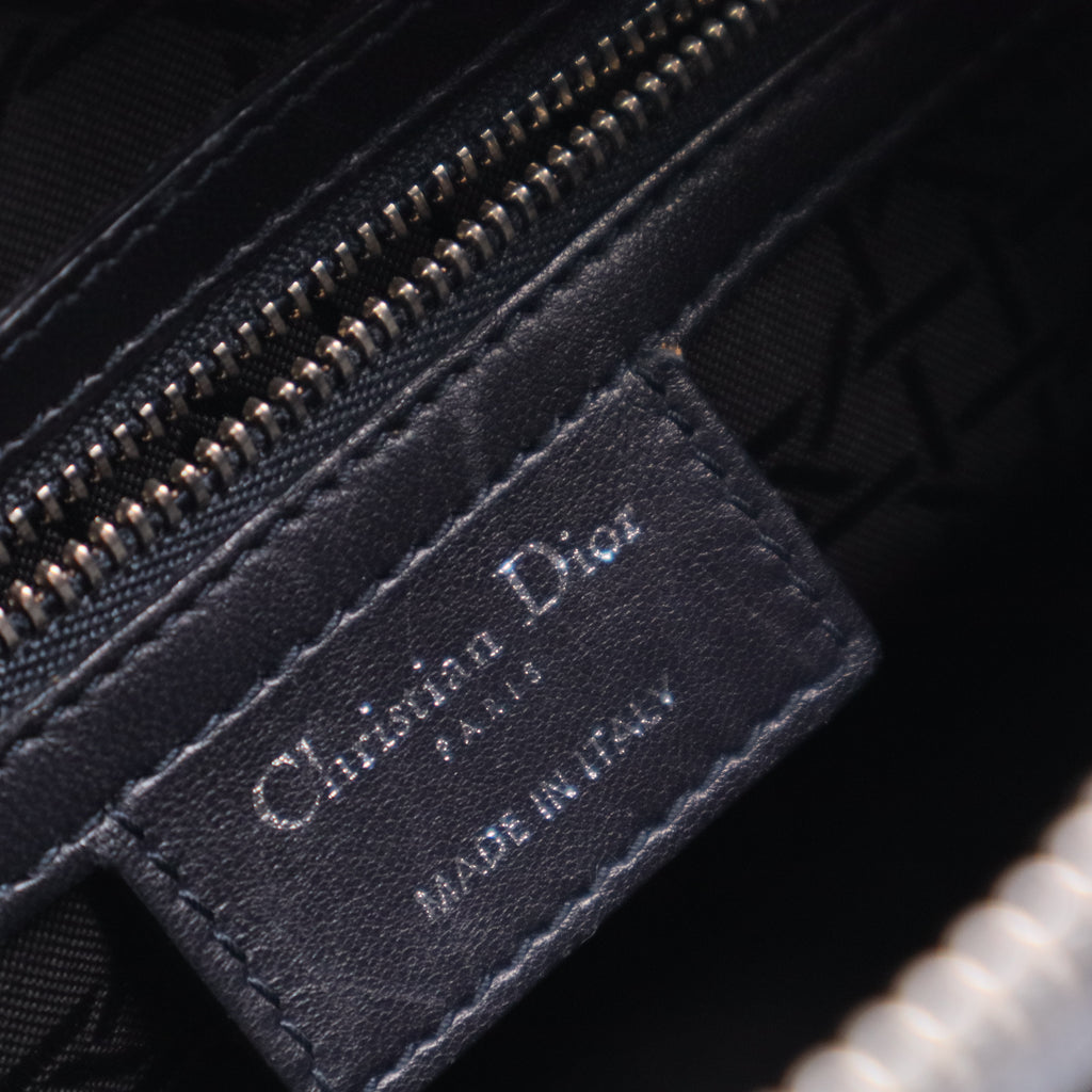 Lambskin Cannage Medium Lady Dior Black Twins LDJ3037