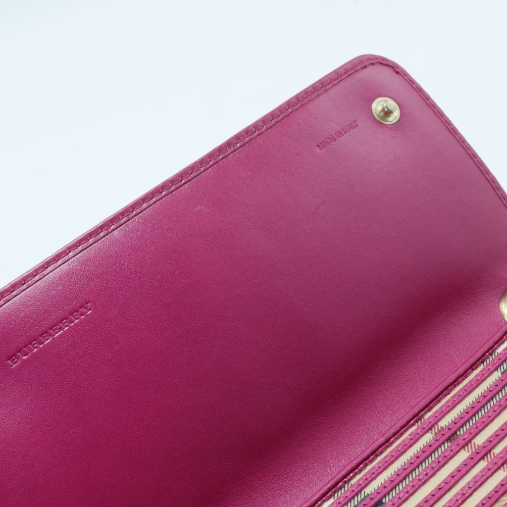 Bright Rhubarb Pink Haymarket Stripes Sling Bag