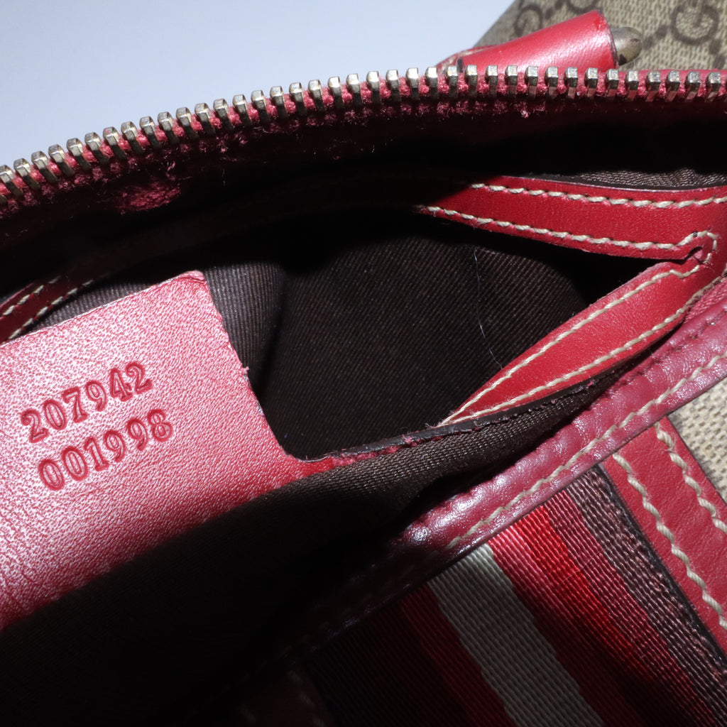 Ophidia Boston leather handbag