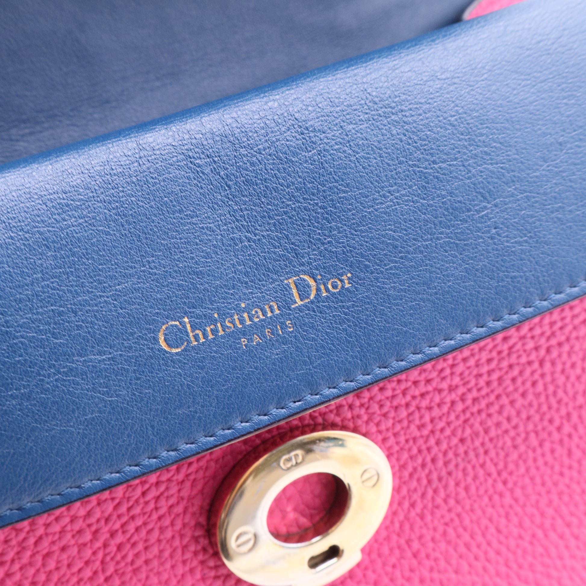 Be Dior Bag Pebbled Leather Small B20039