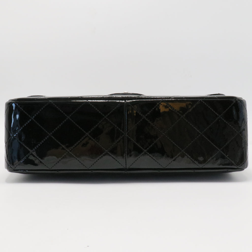 Classic Double Flap Bag Quilted Patent Jumbo  vbm