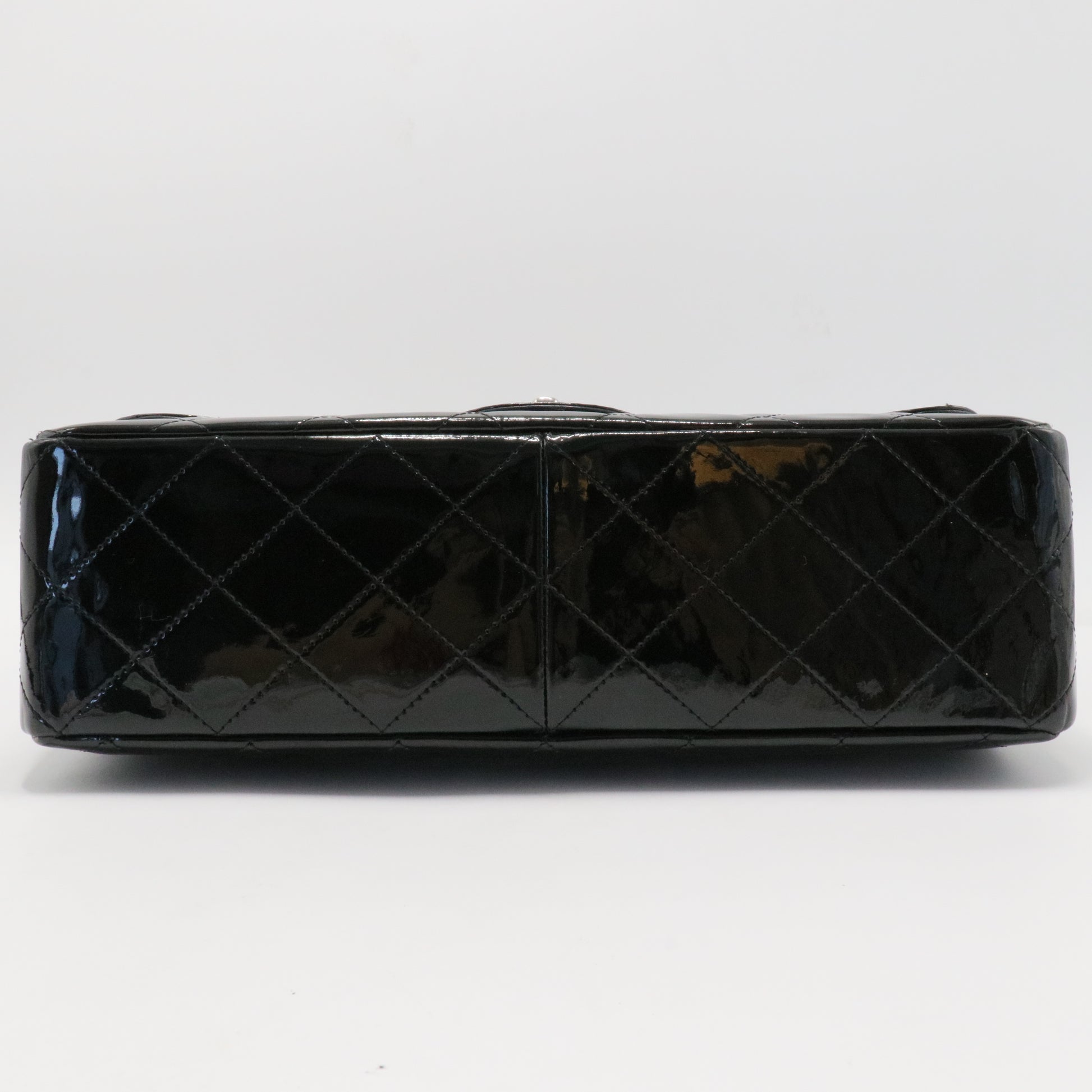 Classic Double Flap Bag Quilted Patent Jumbo  vbm