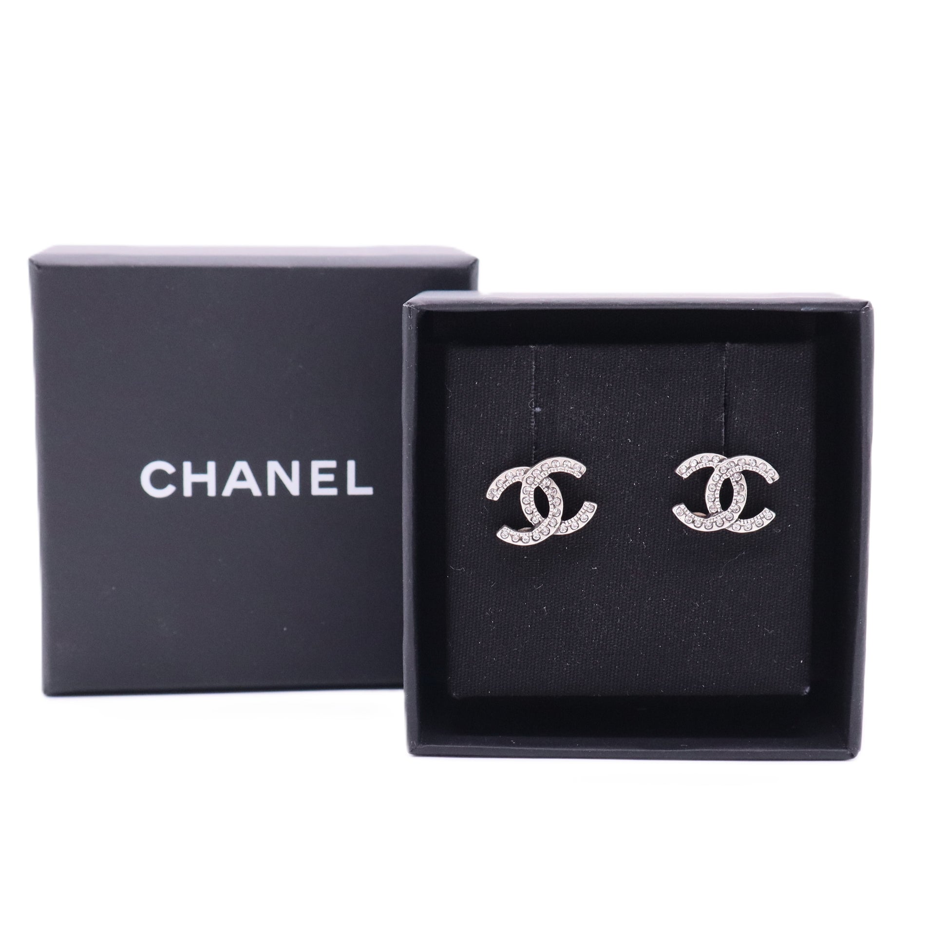 Ruthenium Crystal CC Earrings