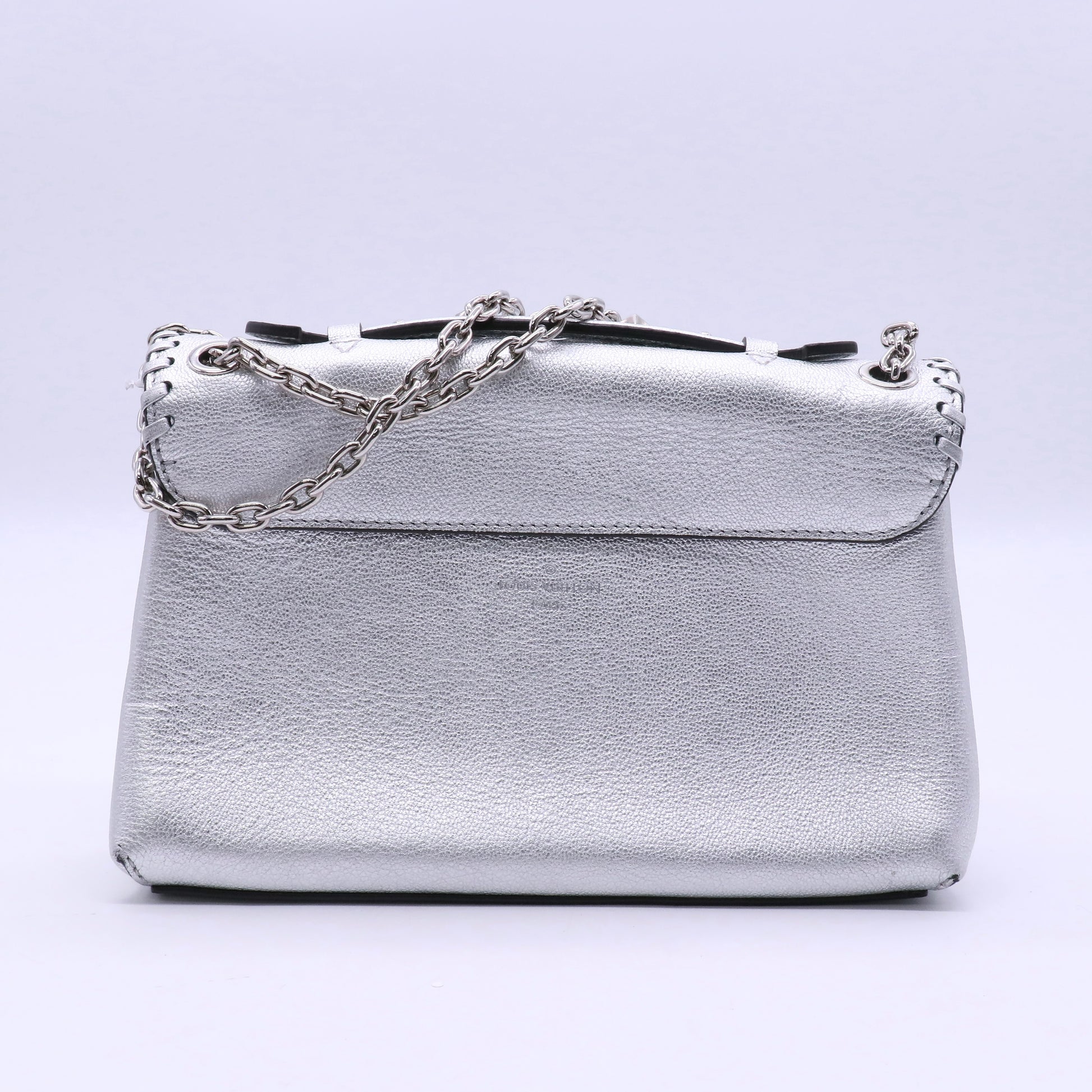 Metallic Cuir Plume Écume Very Chain Shoulder Bag Twins  LDJ3632