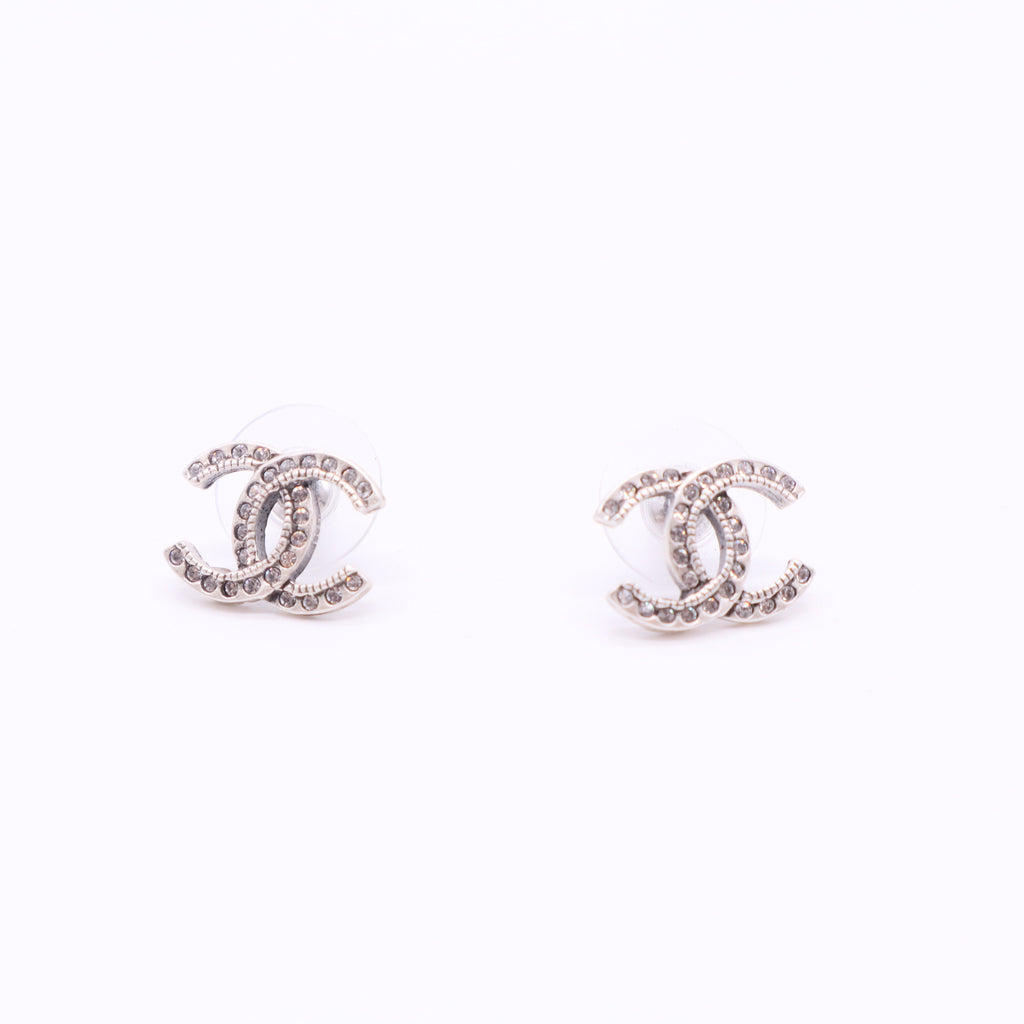 Ruthenium Crystal CC Earrings
