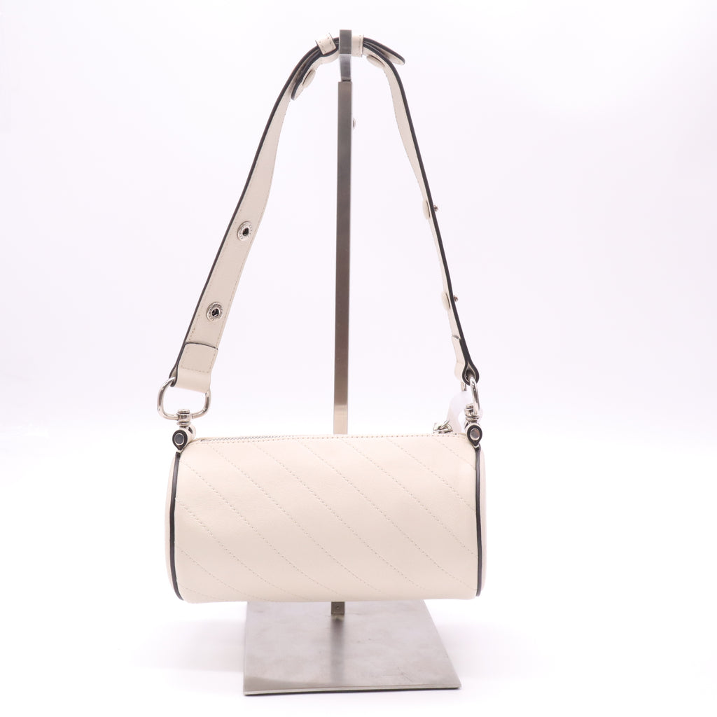 Gucci Calfskin Diagonal Stitched Mini Blondie Barrel Shoulder Bag B23372