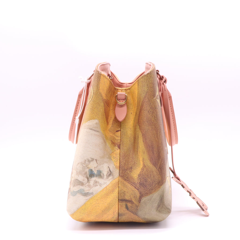 Montaigne Handbag Limited Edition Jeff Koons Da Vinci Print Canvas MM Twins LDJ4143