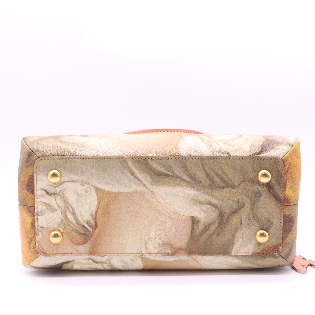Montaigne Handbag Limited Edition Jeff Koons Da Vinci Print Canvas MM Twins LDJ4143
