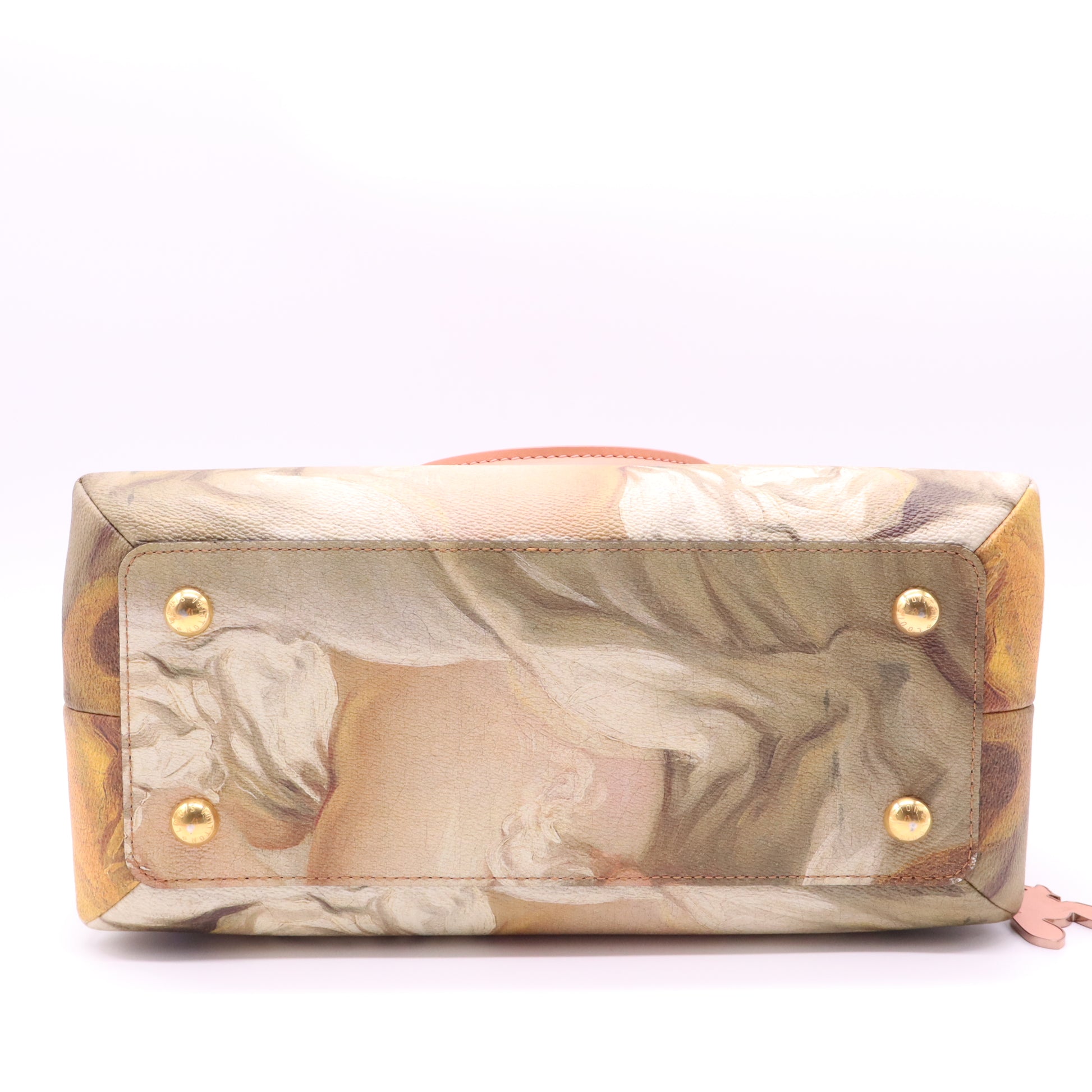Montaigne Handbag Limited Edition Jeff Koons Da Vinci Print Canvas MM Twins LDJ4143