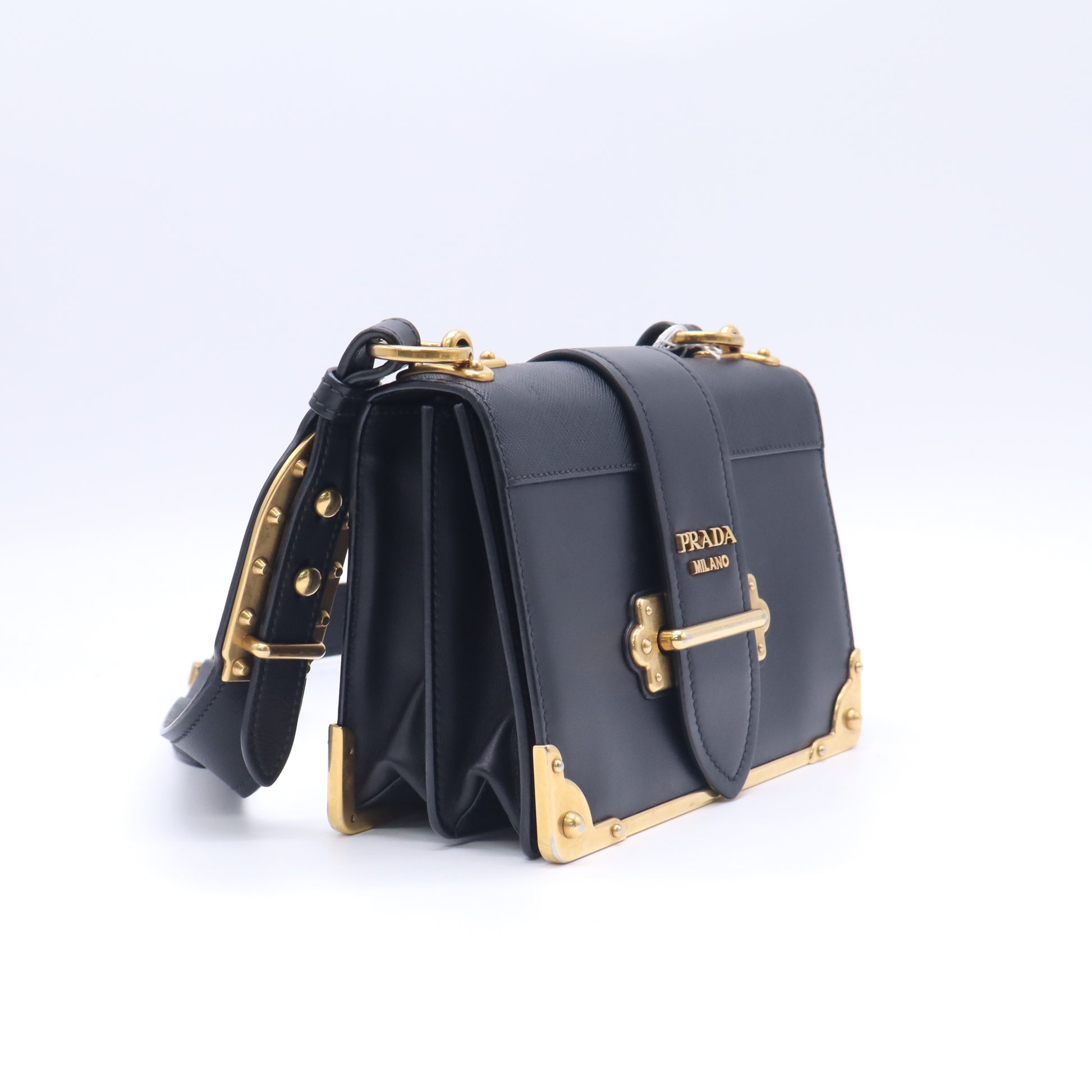 Prada City Calf Saffiano Cahier Shoulder Bag twins LDZ1042