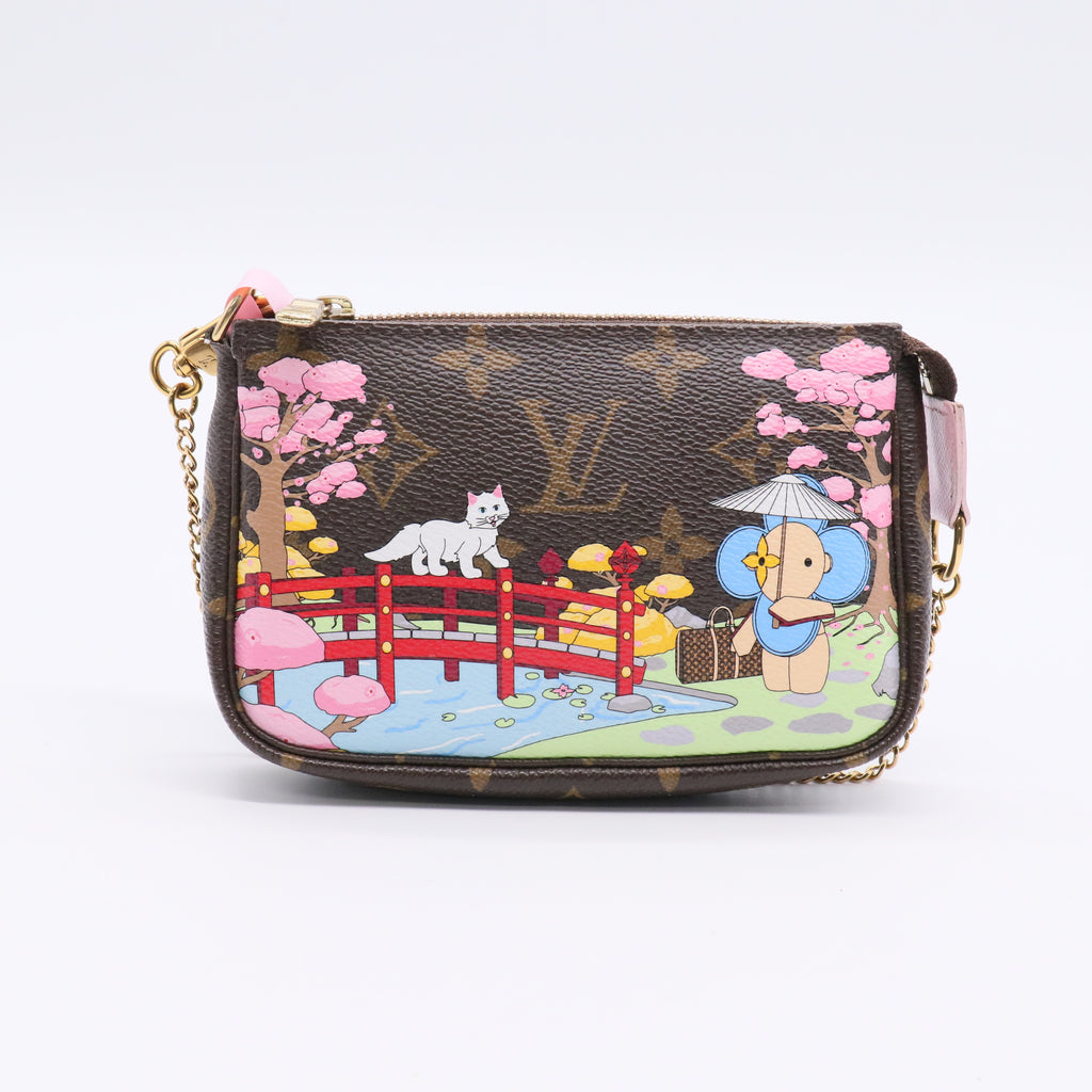Pochette Accessoires Limited Edition Christmas Animation Monogram Canvas Mini Twins