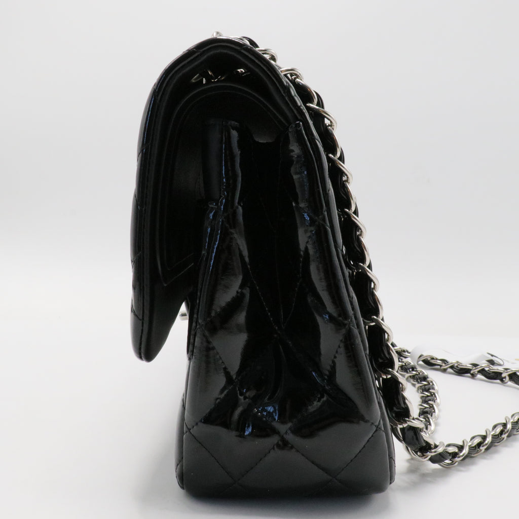 Classic Double Flap Bag Quilted Patent Jumbo