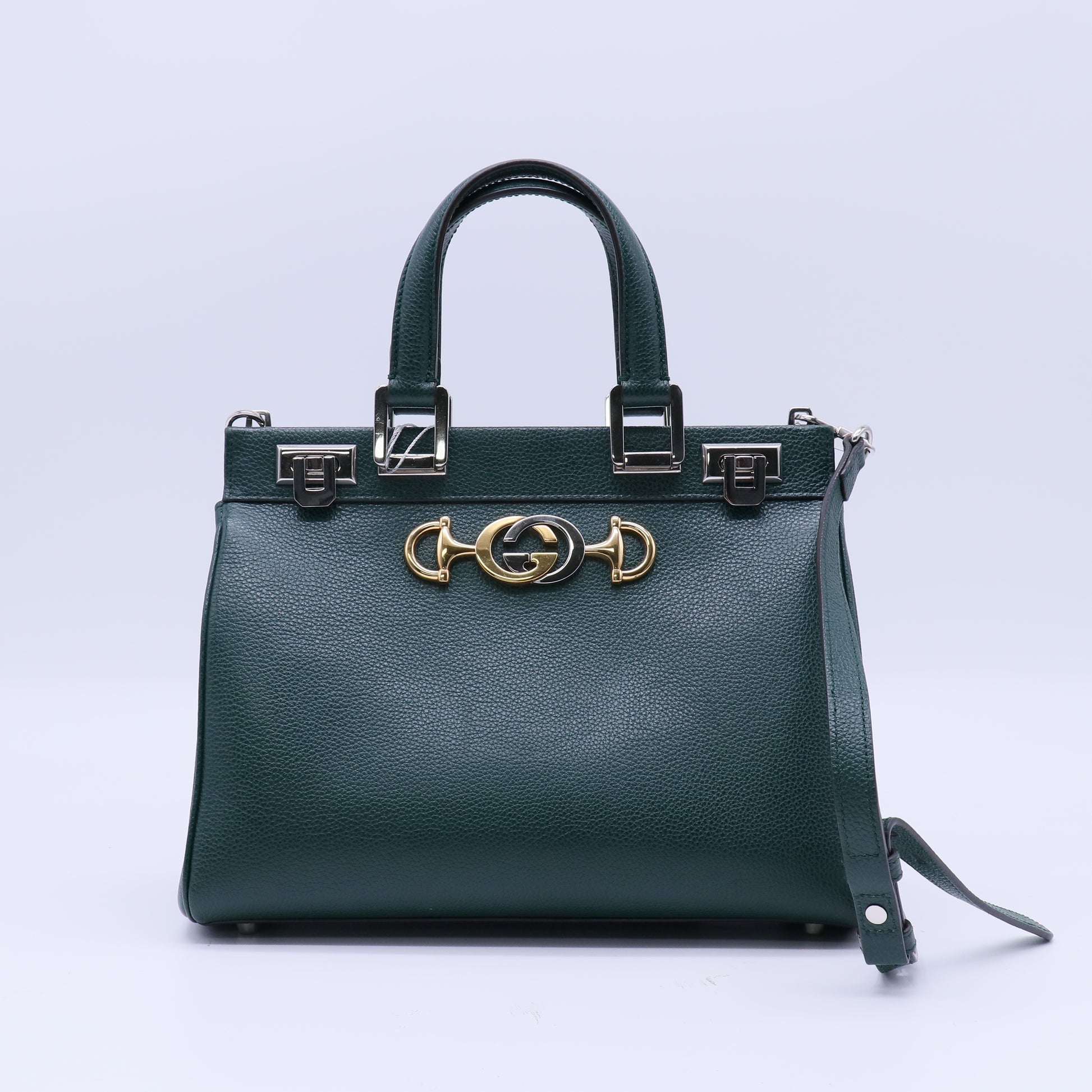 Zumi Top Handle Bag Leather Small Twins B21830