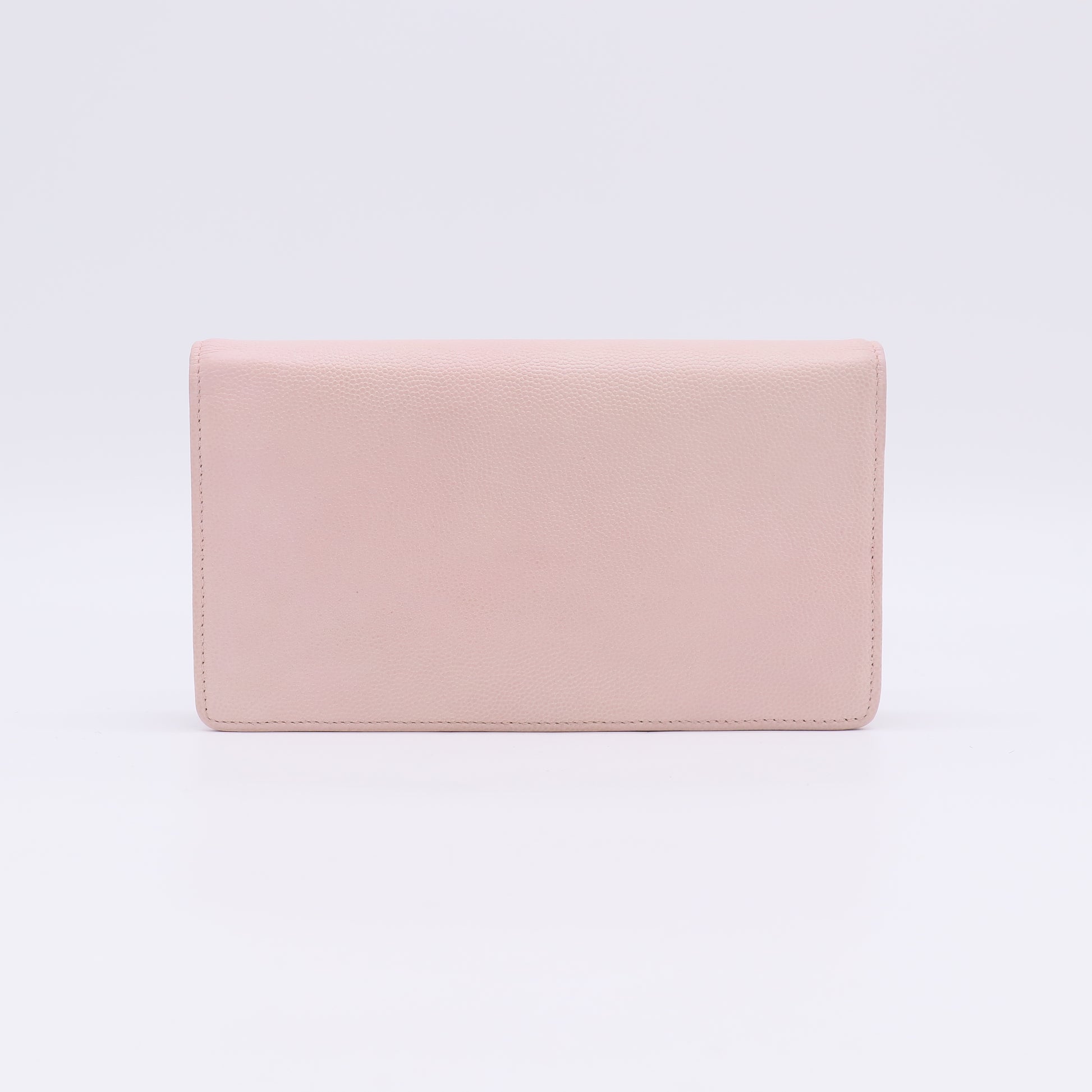 Pink Leather Brilliant L Yen Holder Wallet W22602