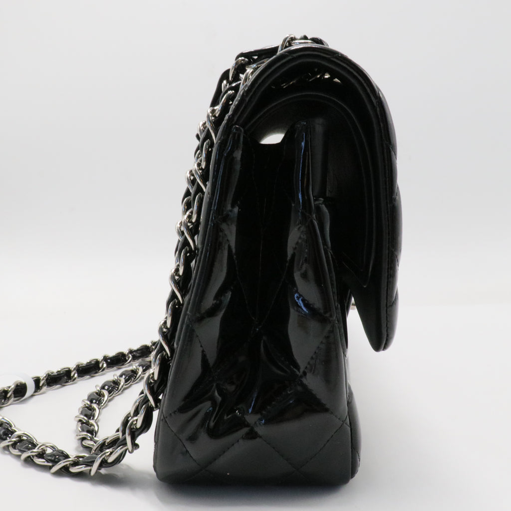 Classic Double Flap Bag Quilted Patent Jumbo