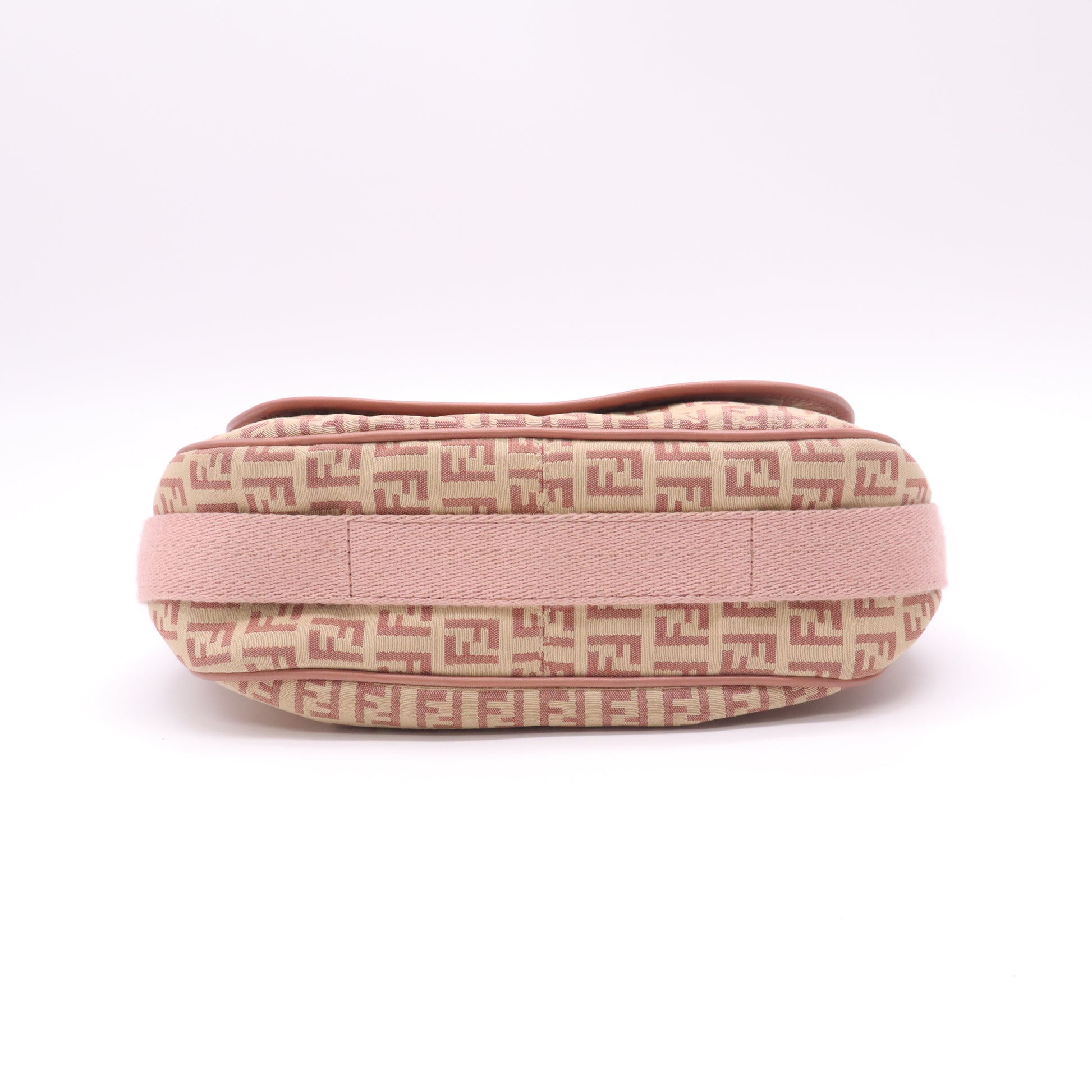 Fendi Zucchino Canvas Flap Shoulder Bag B23334