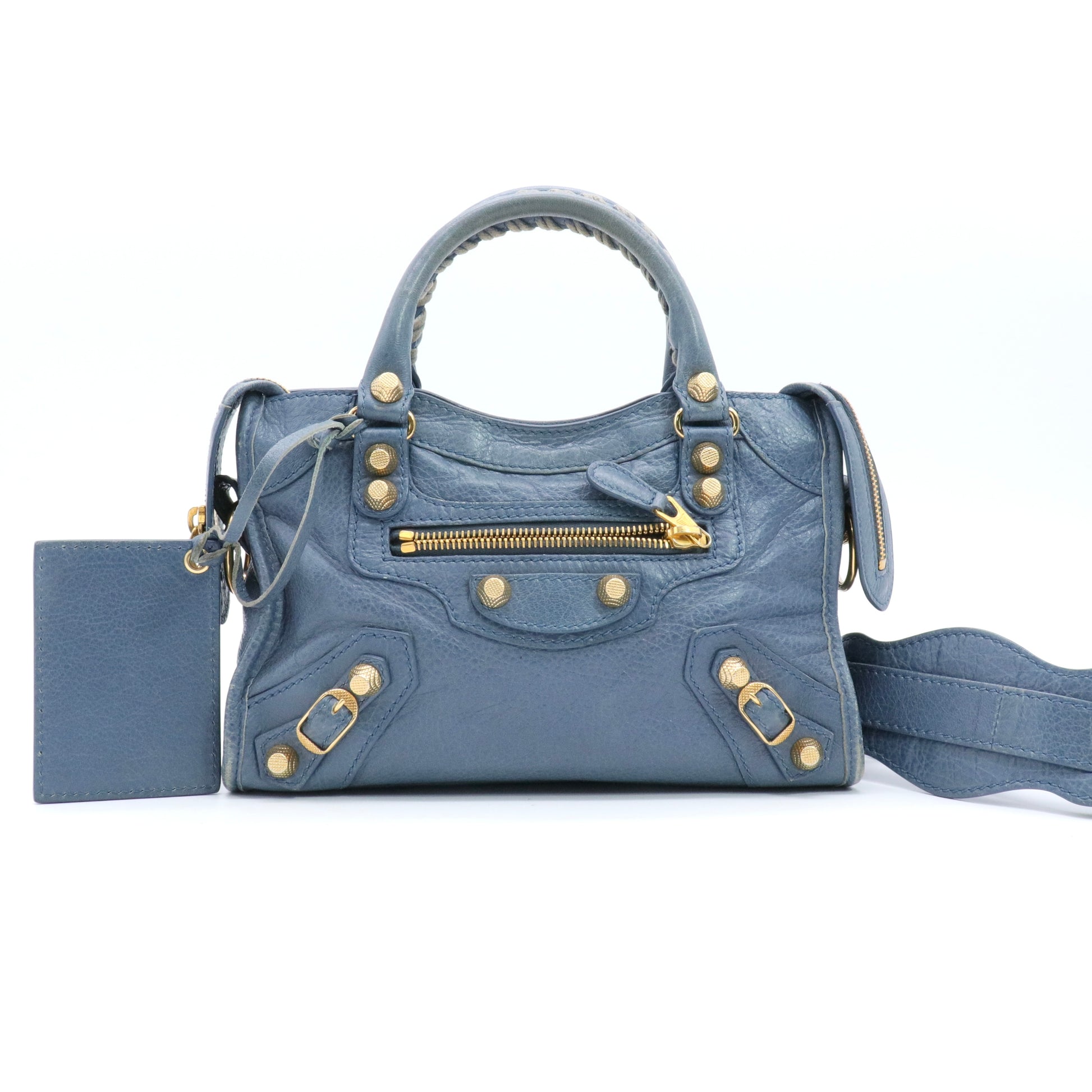 Leather Motocross Giant 21 City Bag  twins