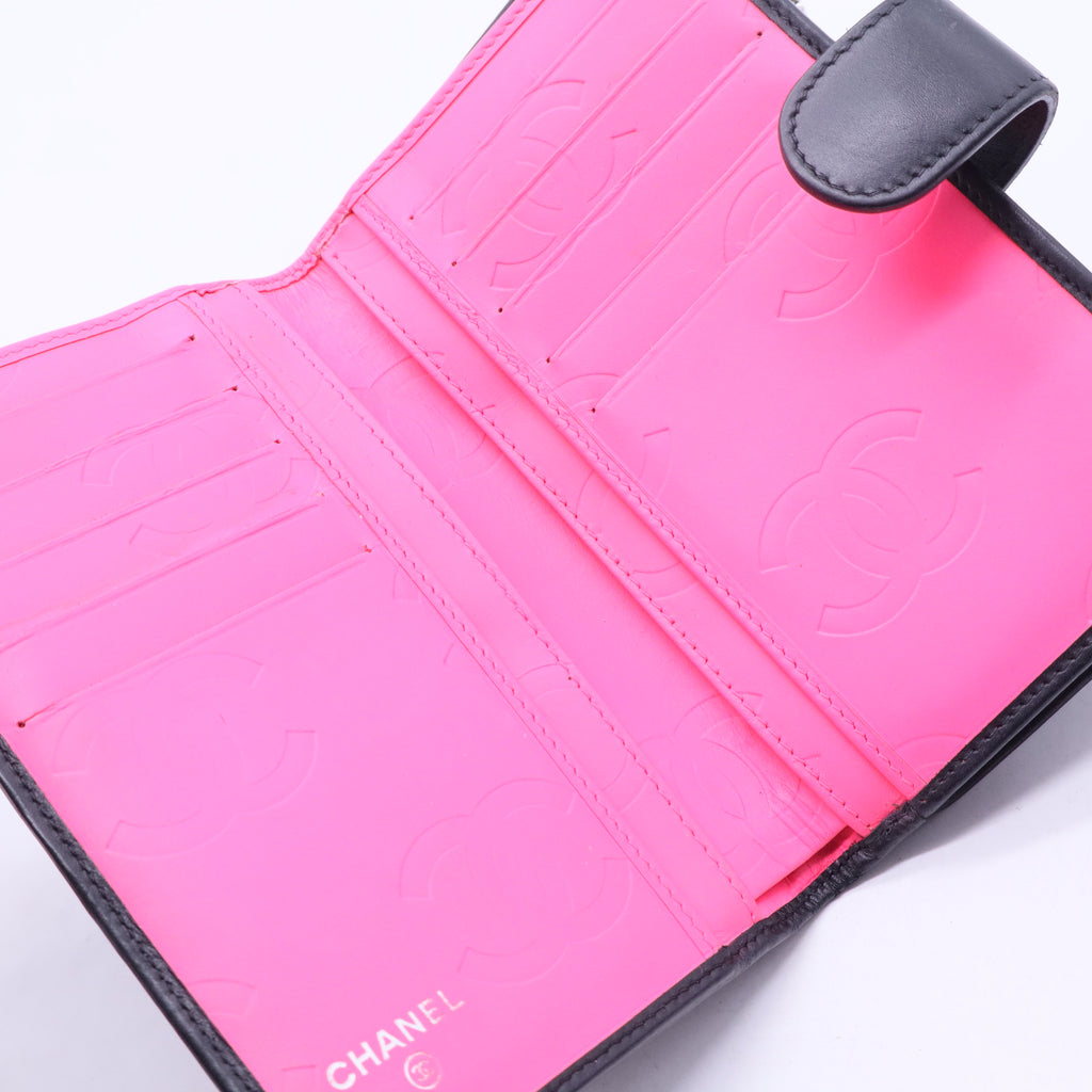 Cambon Zipped Pocket Wallet Quilted Lambskin Small W10326