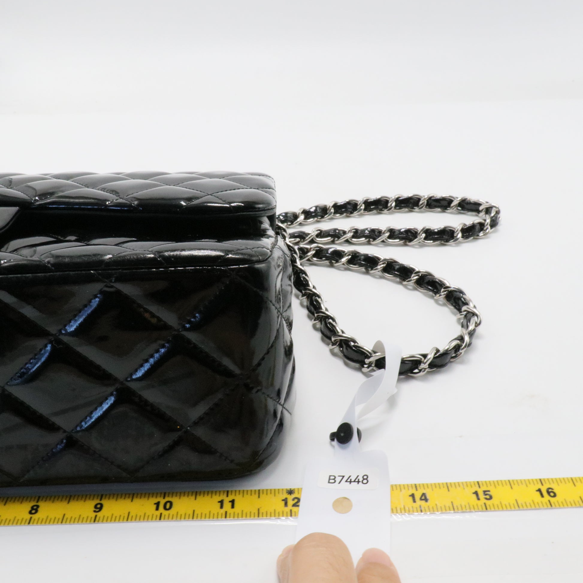 Classic Double Flap Bag Quilted Patent Jumbo