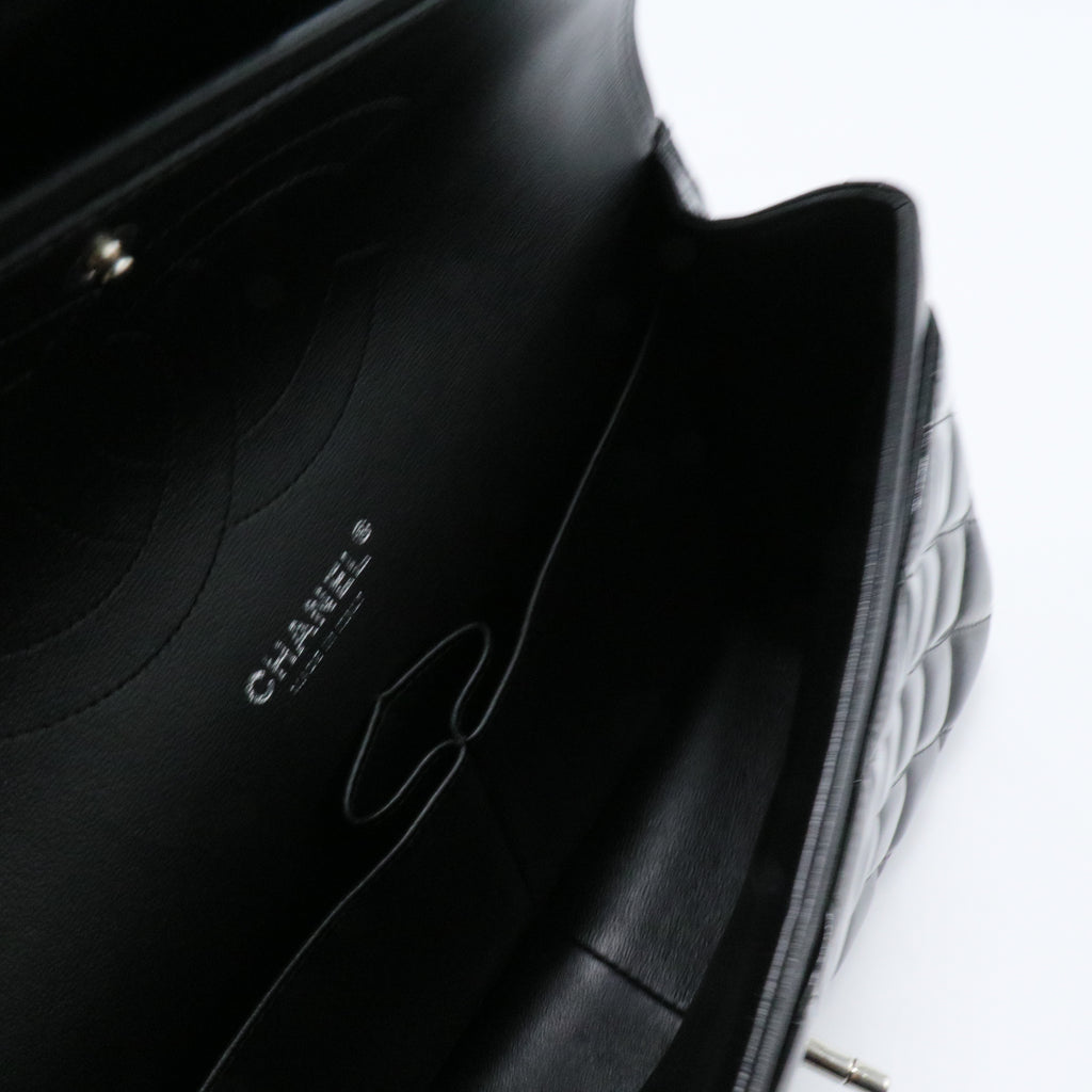 Classic Double Flap Bag Quilted Patent Jumbo