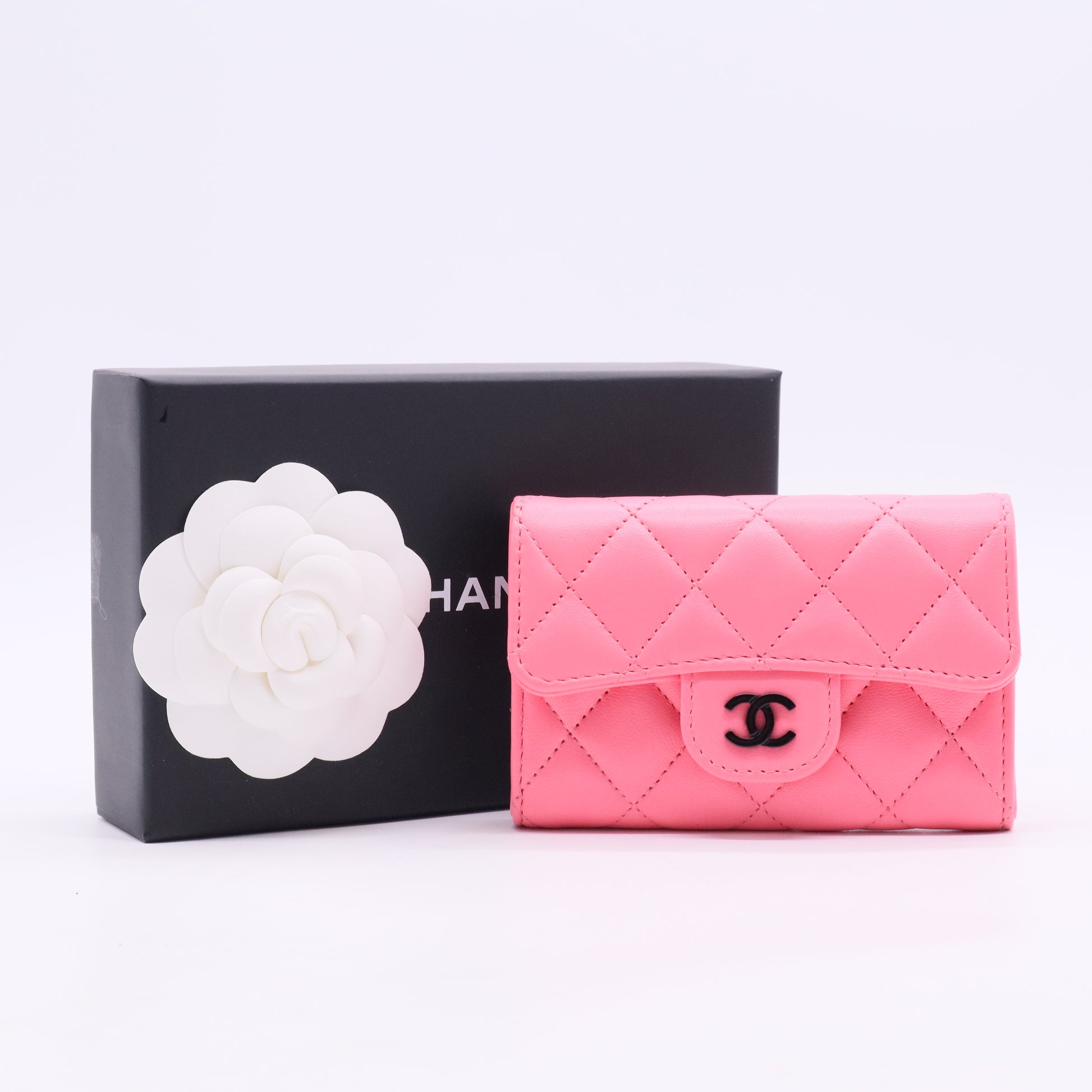 Pink Leather Wallet Small