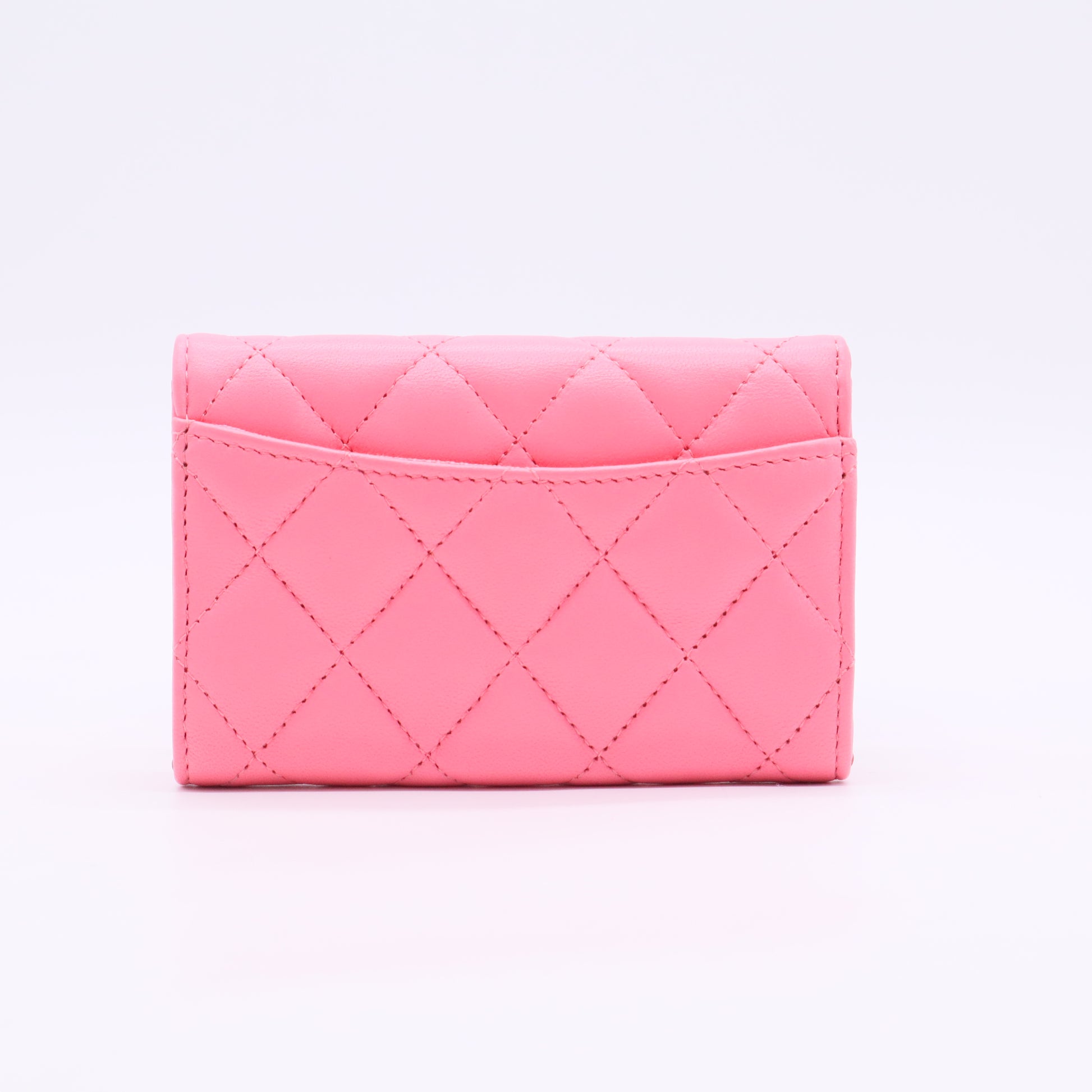 Pink Leather Wallet Small