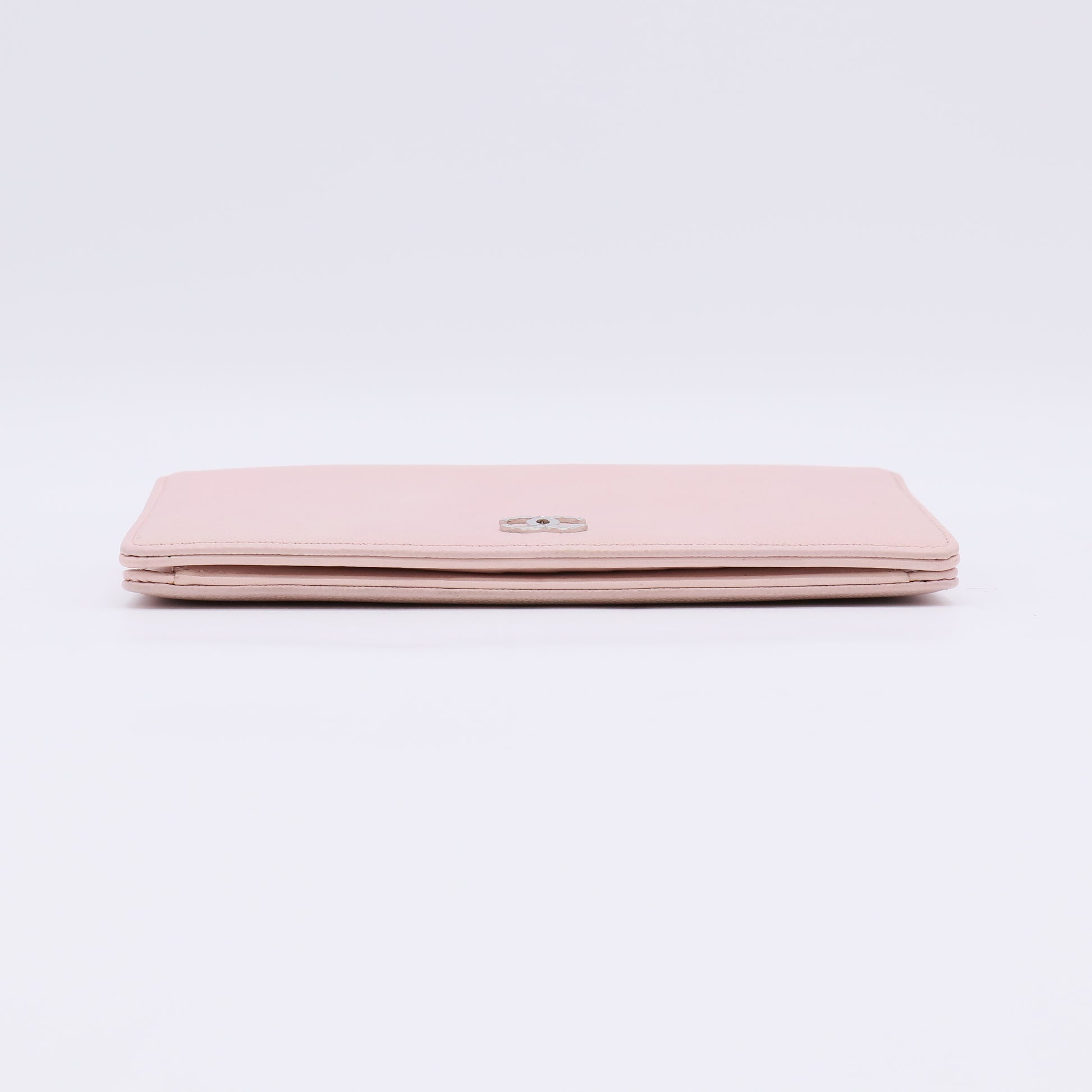 Pink Leather Brilliant L Yen Holder Wallet W22602