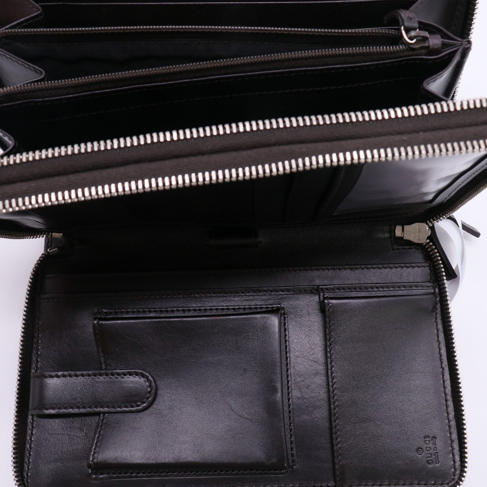 Gucci Diamante Travel Organizer Double Zip Around Wallet twins W23043