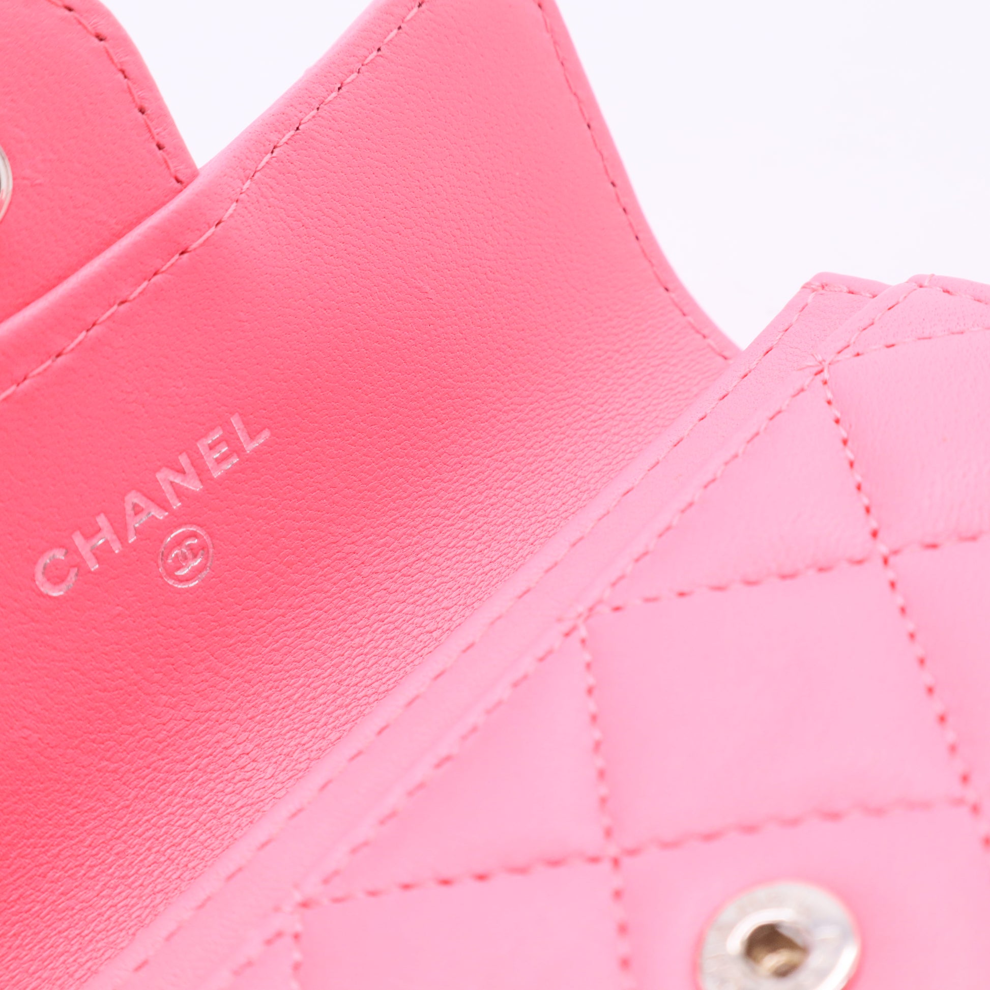 Pink Leather Wallet Small