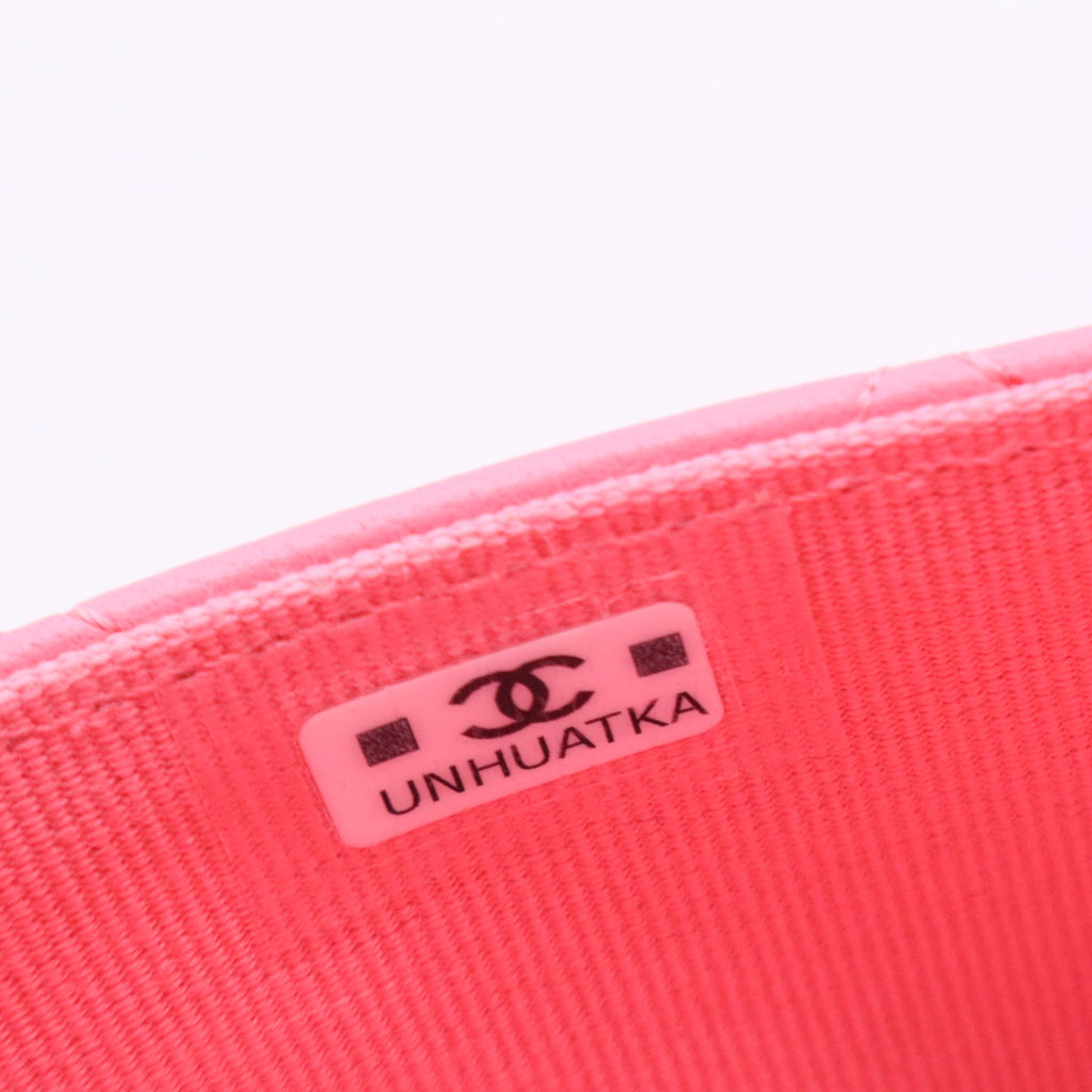 Pink Leather Wallet Small