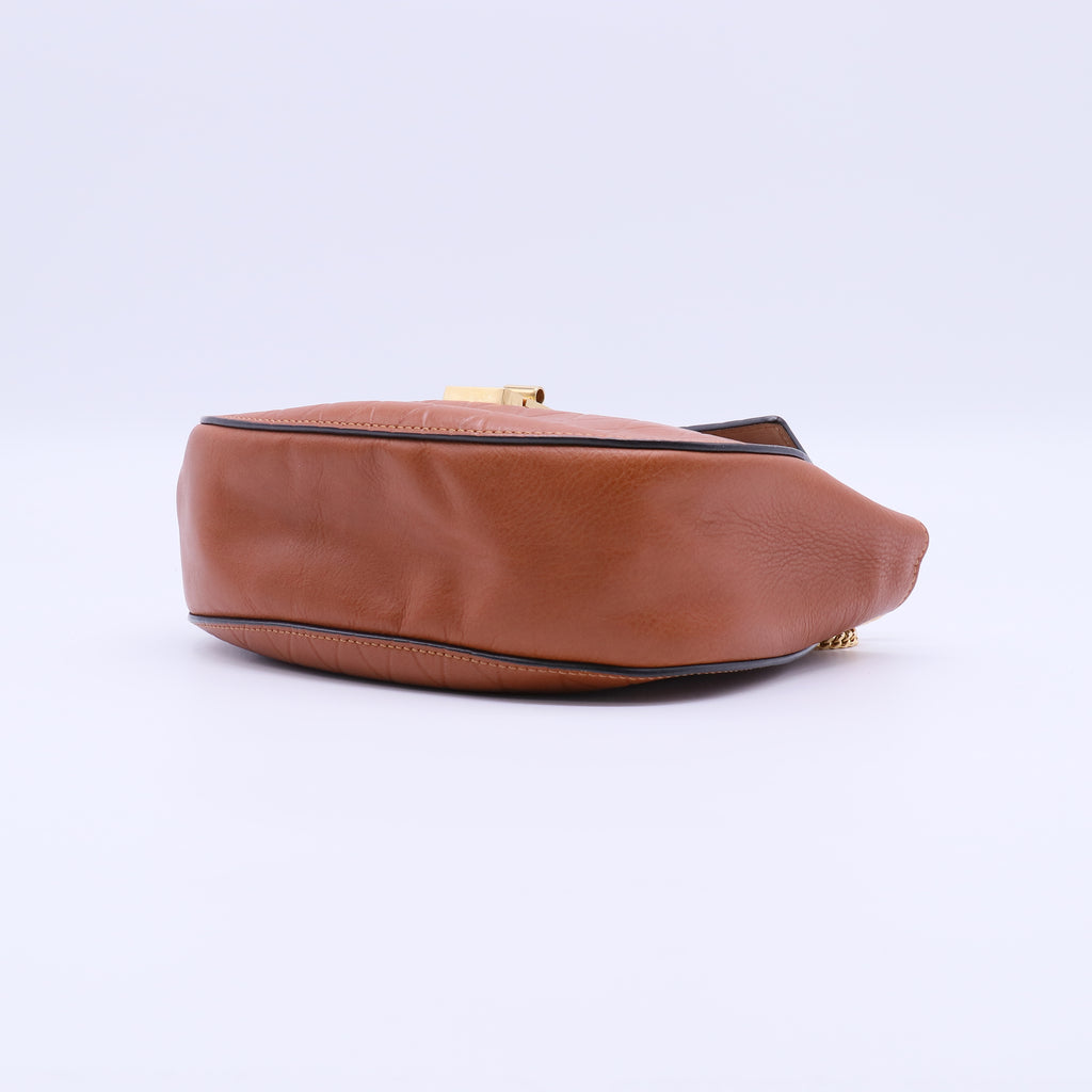 Drew Crossbody Bag Embossed Leather Small Twins B21822