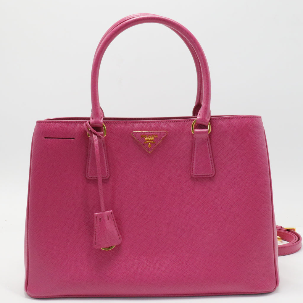 Saffiano Lux Medium Tote Peonia
