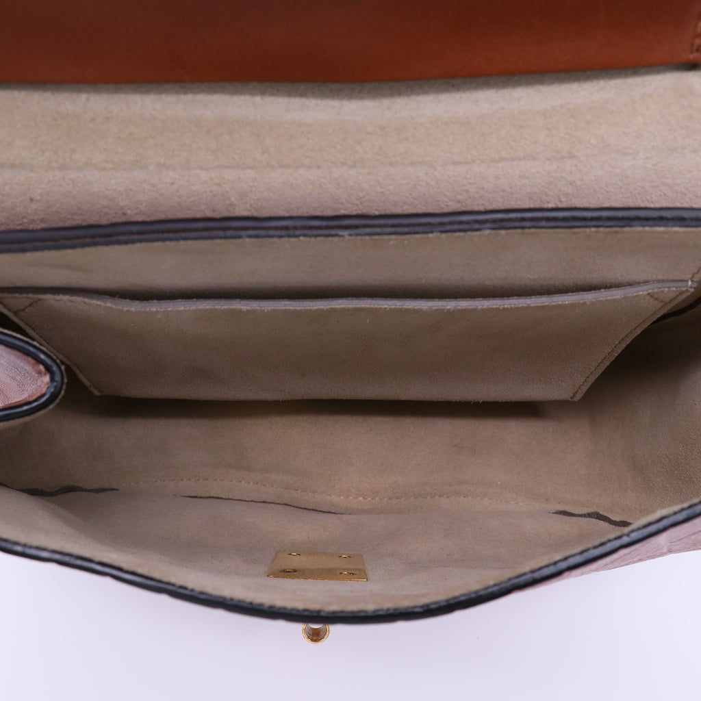Drew Crossbody Bag Embossed Leather Small Twins B21822