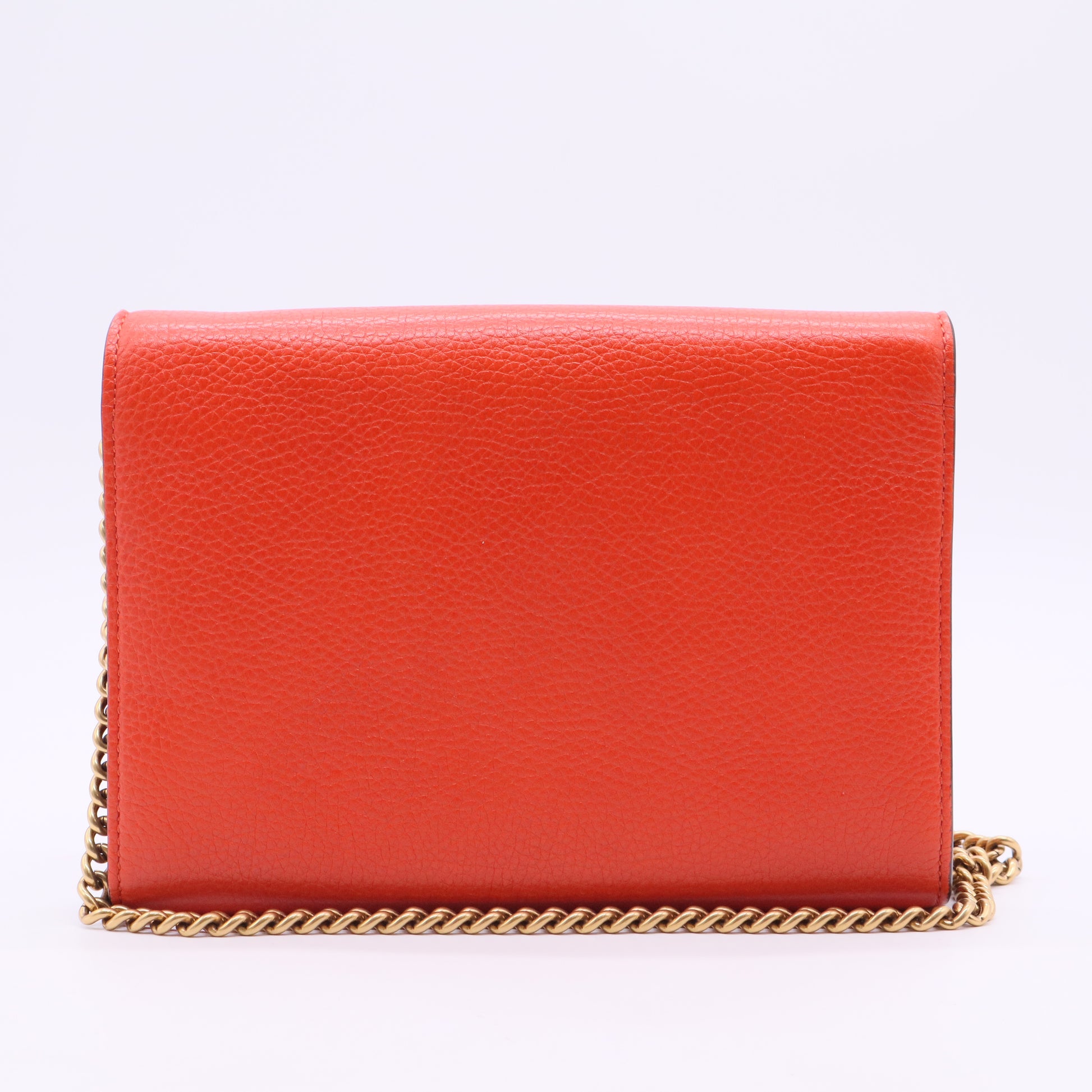 GG Marmont Chain Wallet Leather