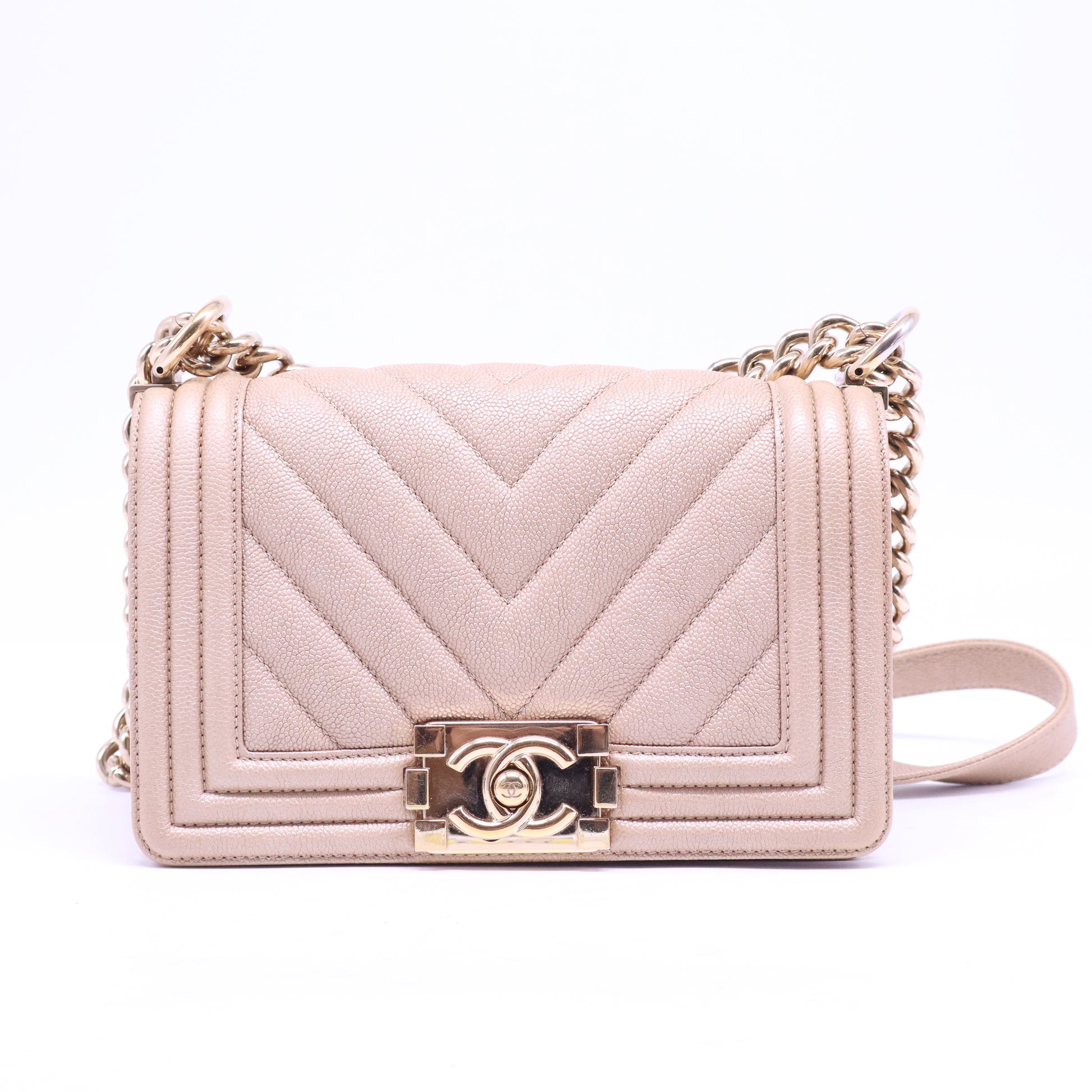 Le Boy Gold Small Leather B21145