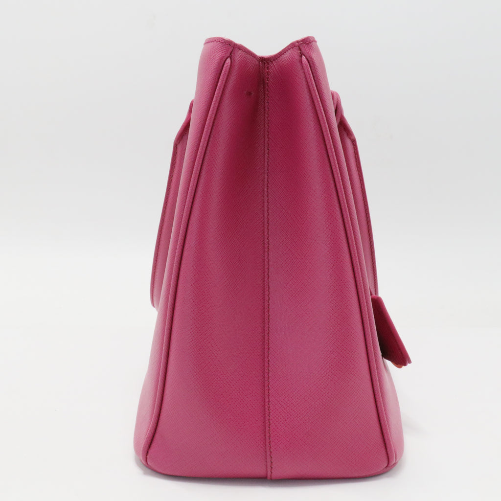 Saffiano Lux Medium Tote Peonia