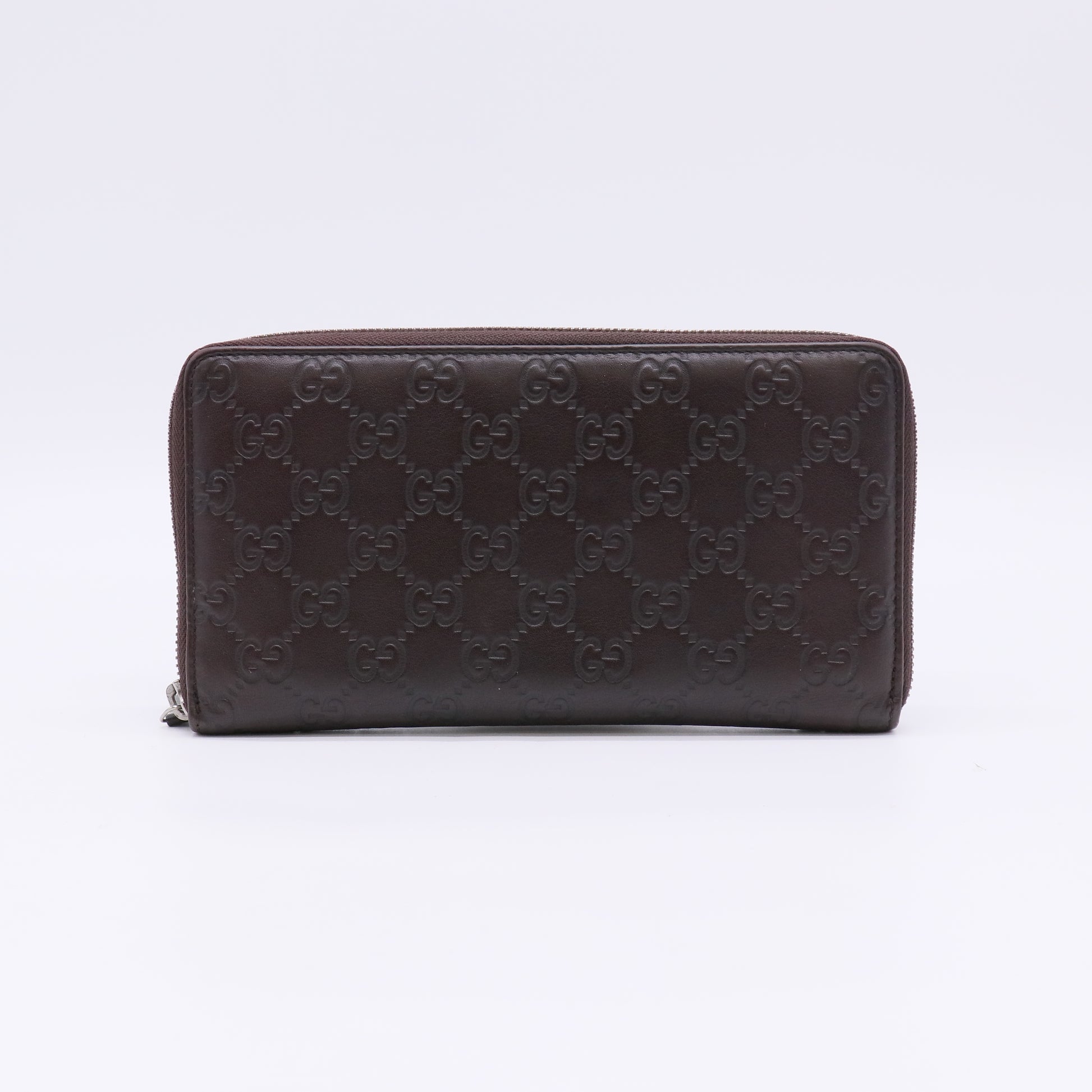 Gucci Guccissima Leather Zip-Around Wallet W22658