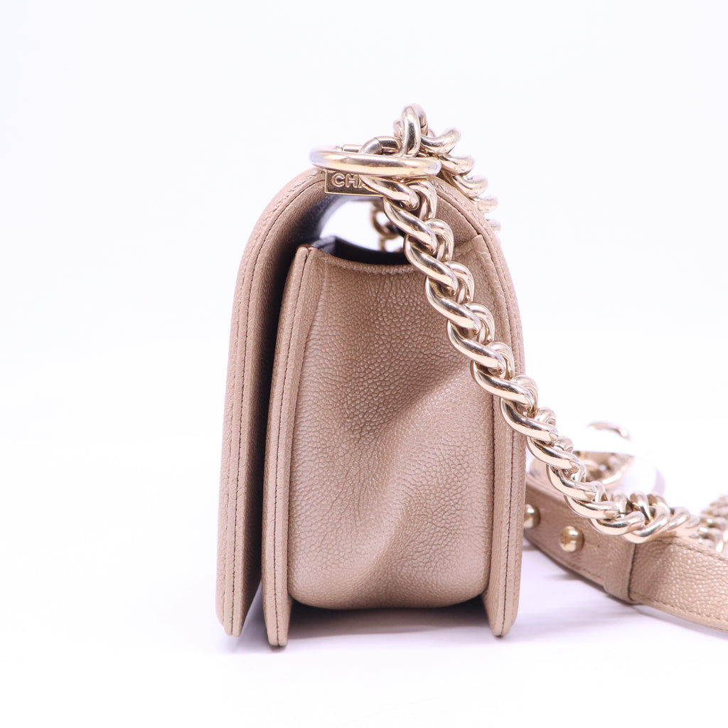 Le Boy Gold Small Leather B21145