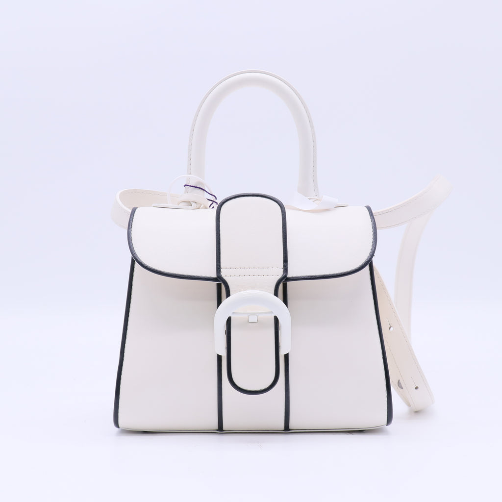 Delvaux Brillant Top Handle Bag Leather Mini Twins B22269